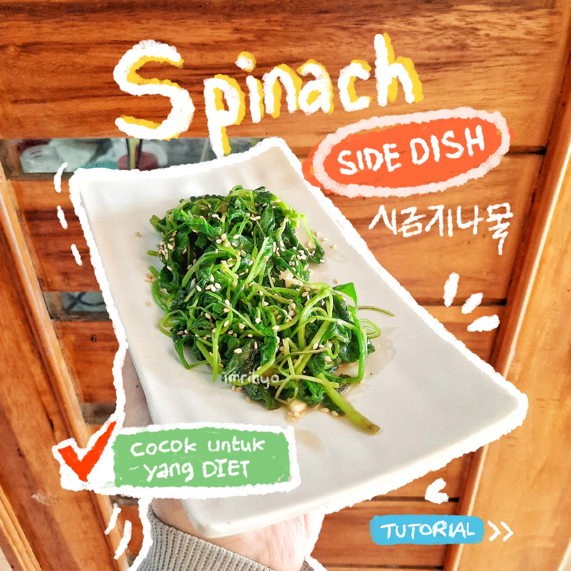 Resep Diet Ala Korea - Sehat dan Ngirit (Bayam) | Gallery posted by Aisya  Aulia | Lemon8