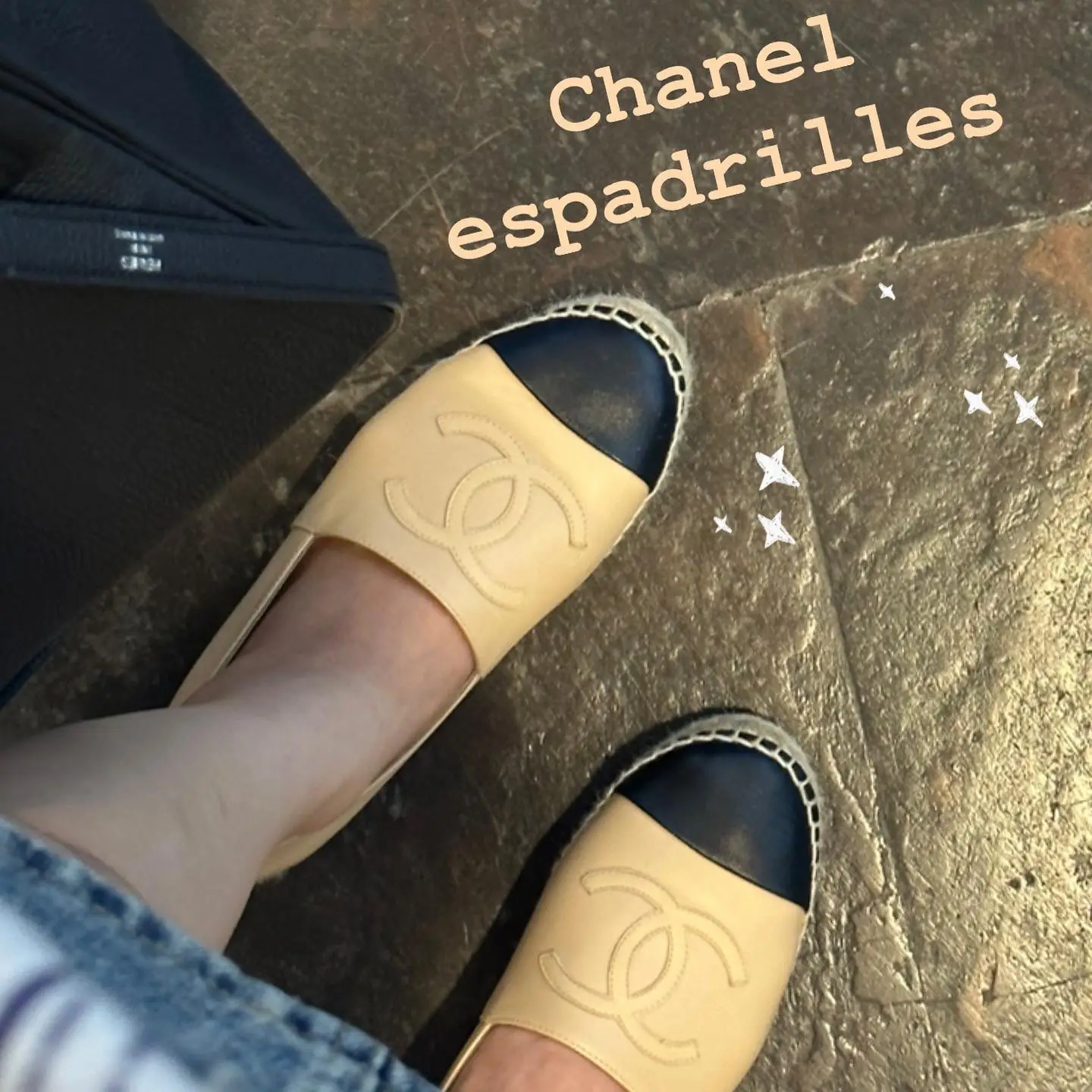 Chanel espadrilles 2024 on feet