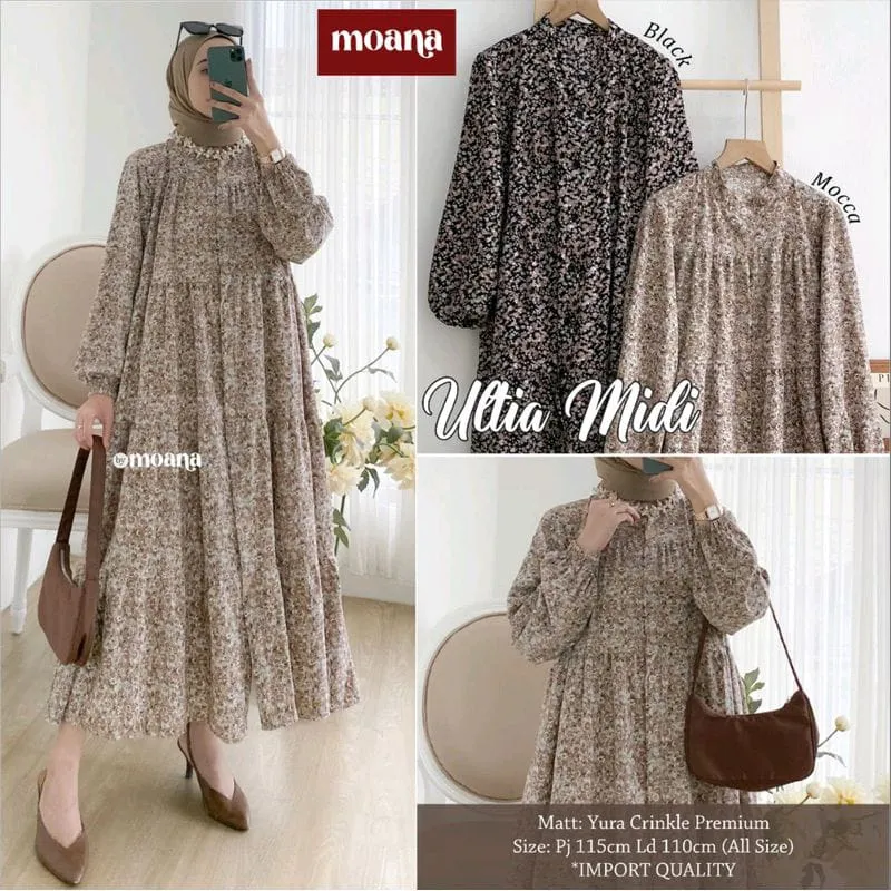 Dress midi sales cantik