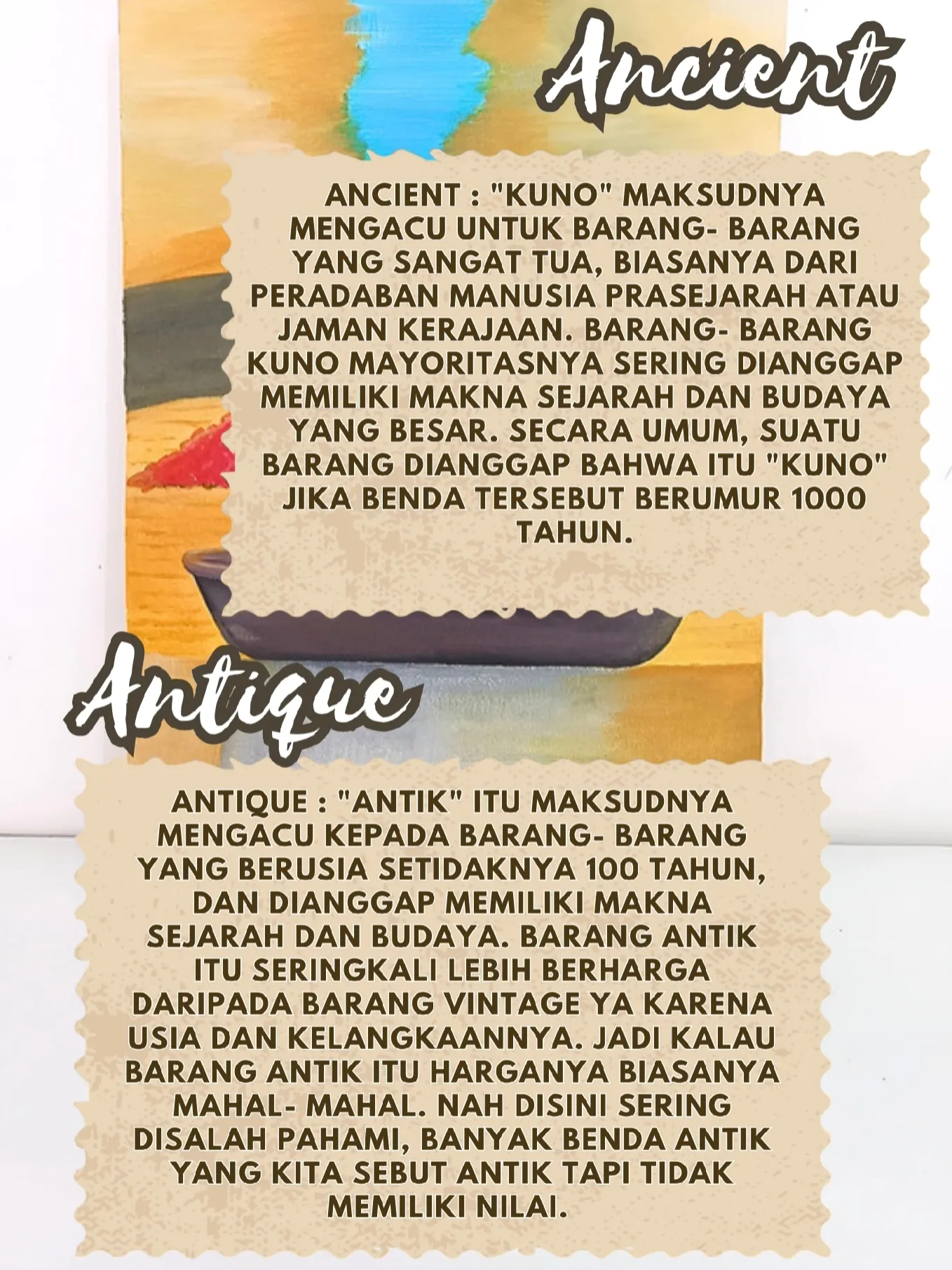 VINTAGE, ANTIQUE, ANCIENT DALAM BAHASA INGGRIS แกลเลอรีที่โพสต์โดย