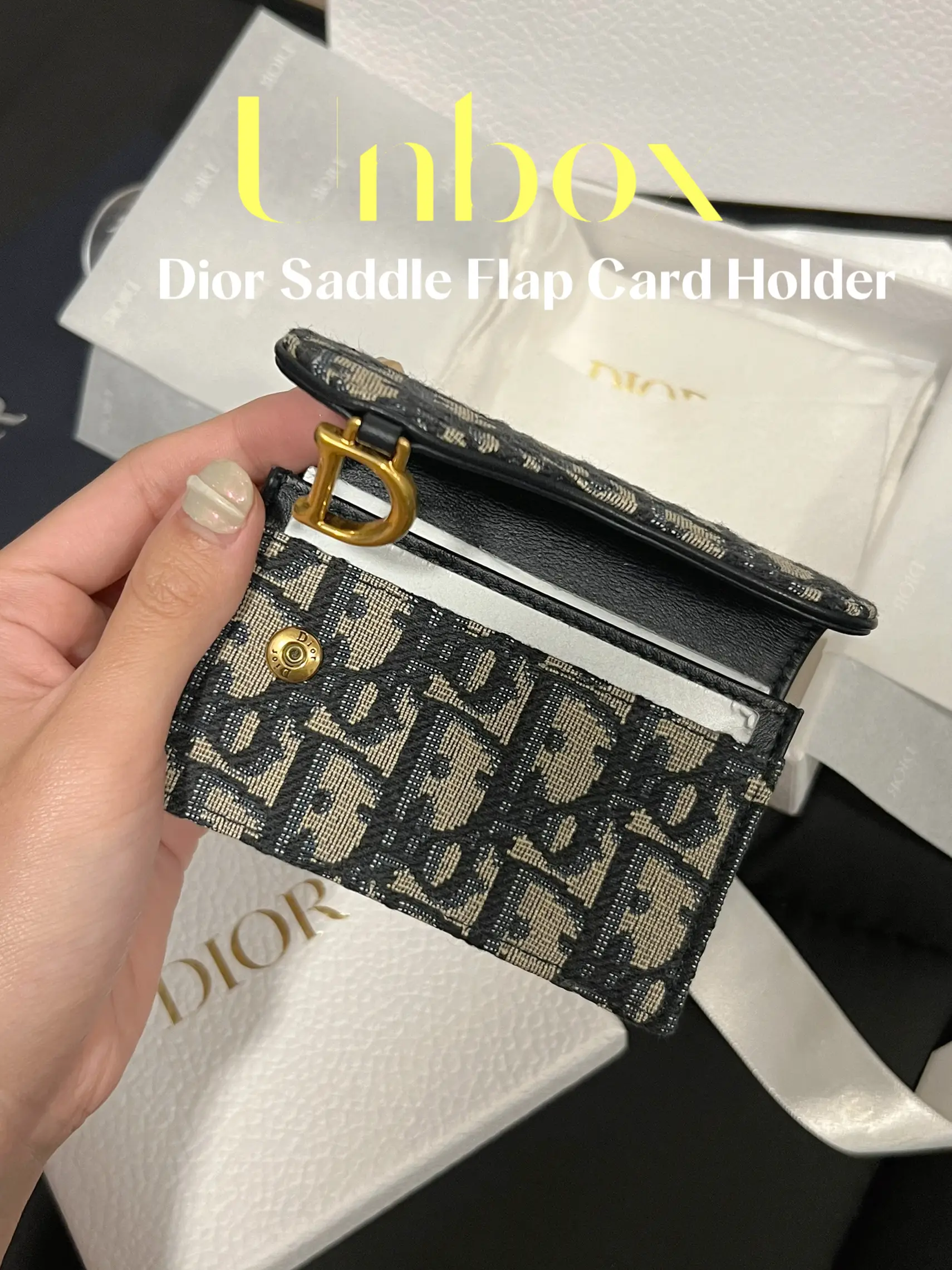 ネット買付 Dior ディオールSADDLE フラップ カードホルダー | artfive