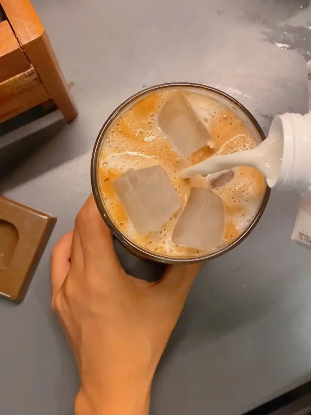 Iced Latte At Home Without A Coffee Machine!, Video published by  Bblancivyy