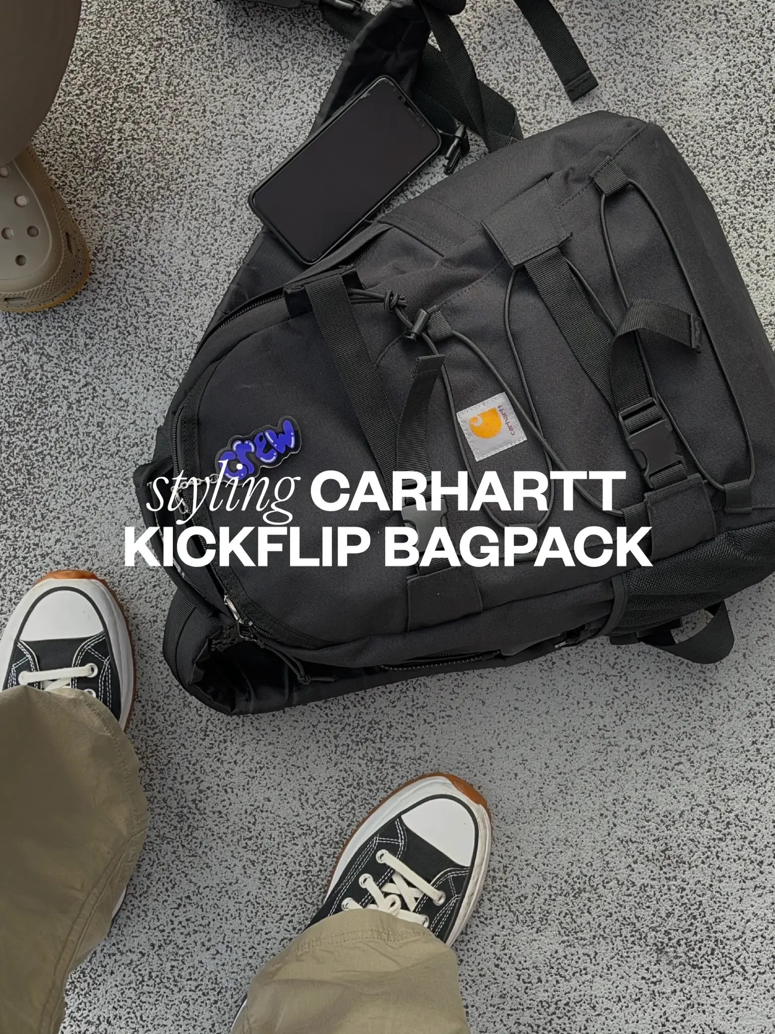 styling my carhartt kickflip bagpack 🏃🏻