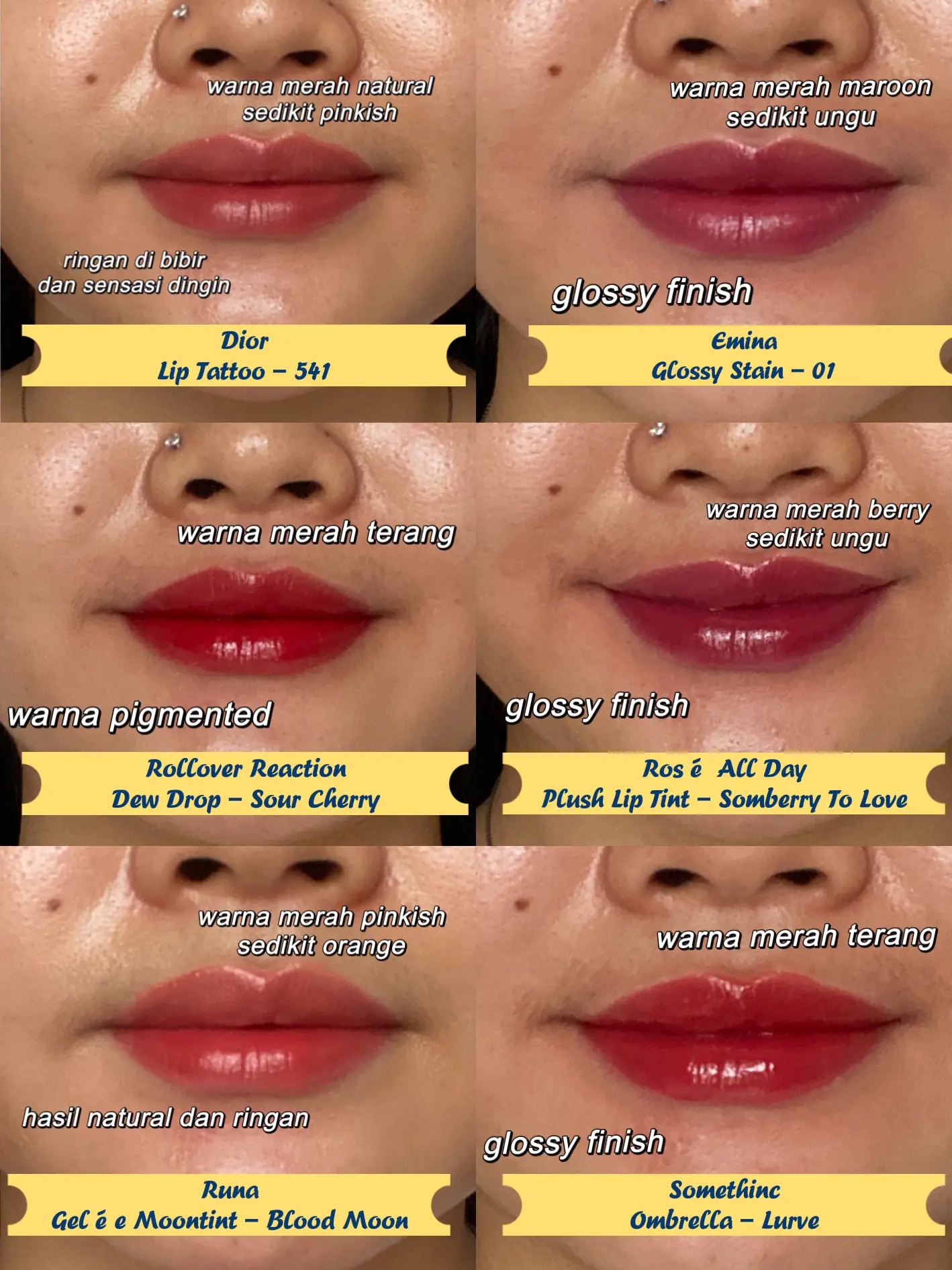 Lipstik Dior Tattoo Lipstick Review Lipstik Lip Tint Warna Favorit