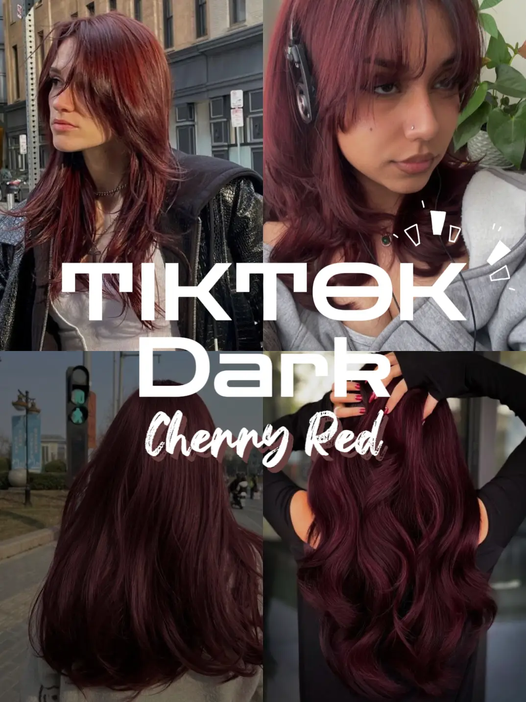 TIKTOK Dark cherry red HAIR DYE 💅🏼