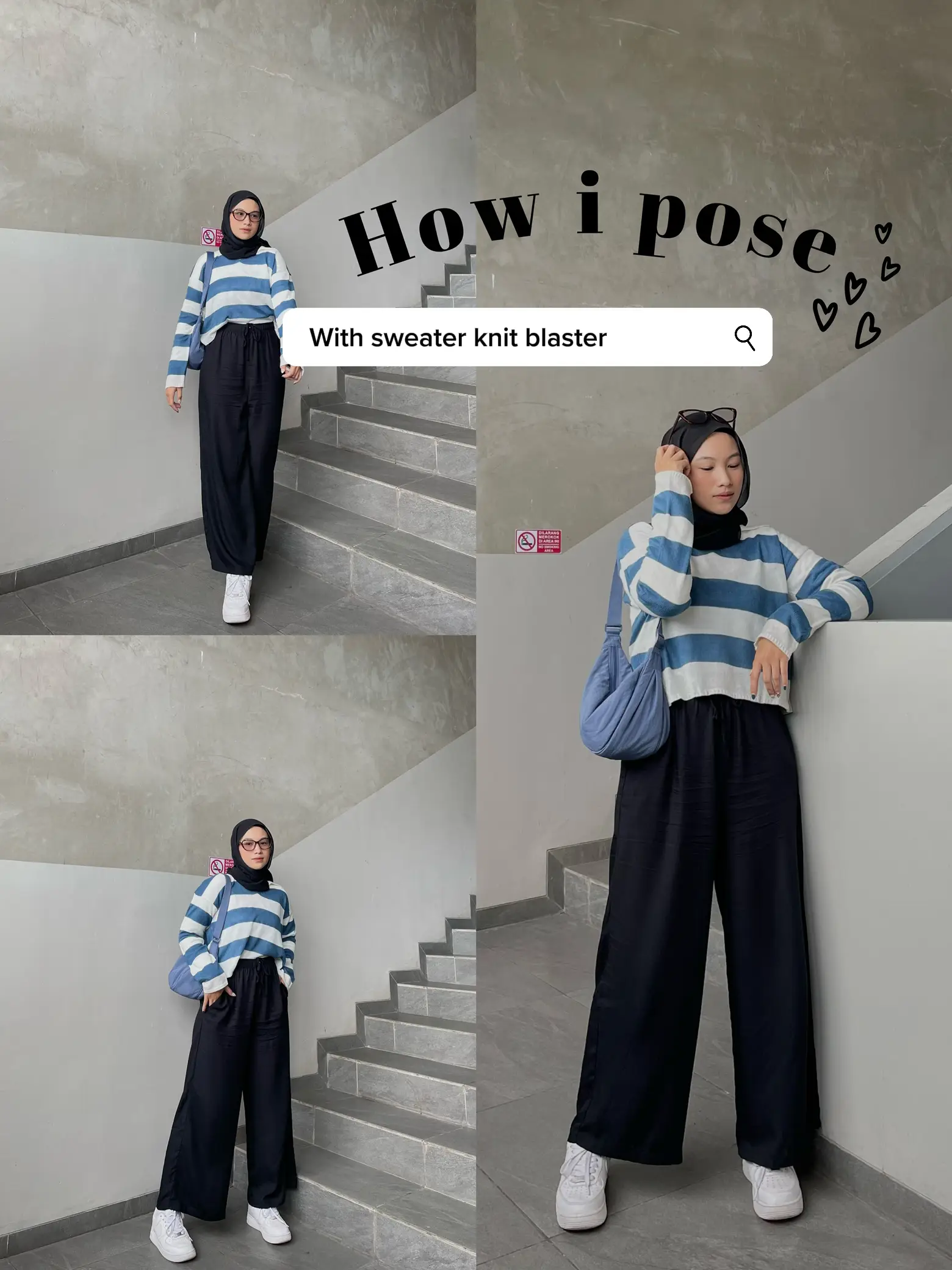 HOW I POSE WITH SWEATER KNIT🫶🏻 | Gallery posted by Yasmin Fadhilah |  Lemon8