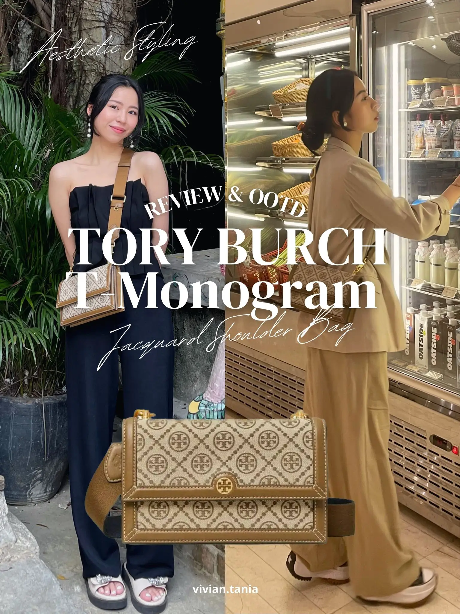 Tory Burch T Monogram Jaquard Mini Tote : Unboxing and Review 