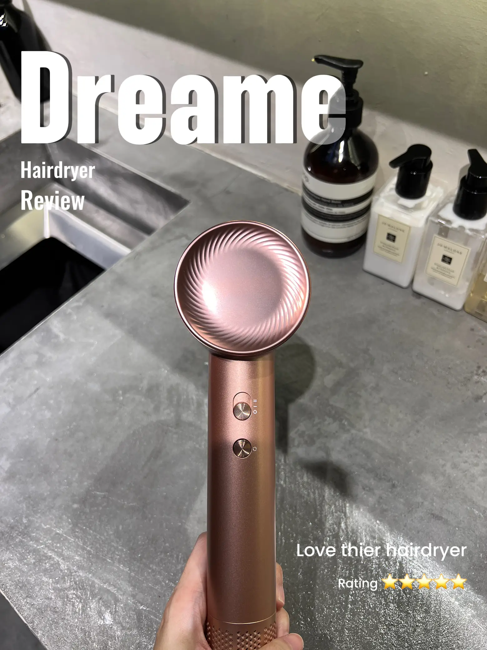 Dreame Hair Glory Hair Dryer  World's 1st Hair Dryer with Hair Care Essence