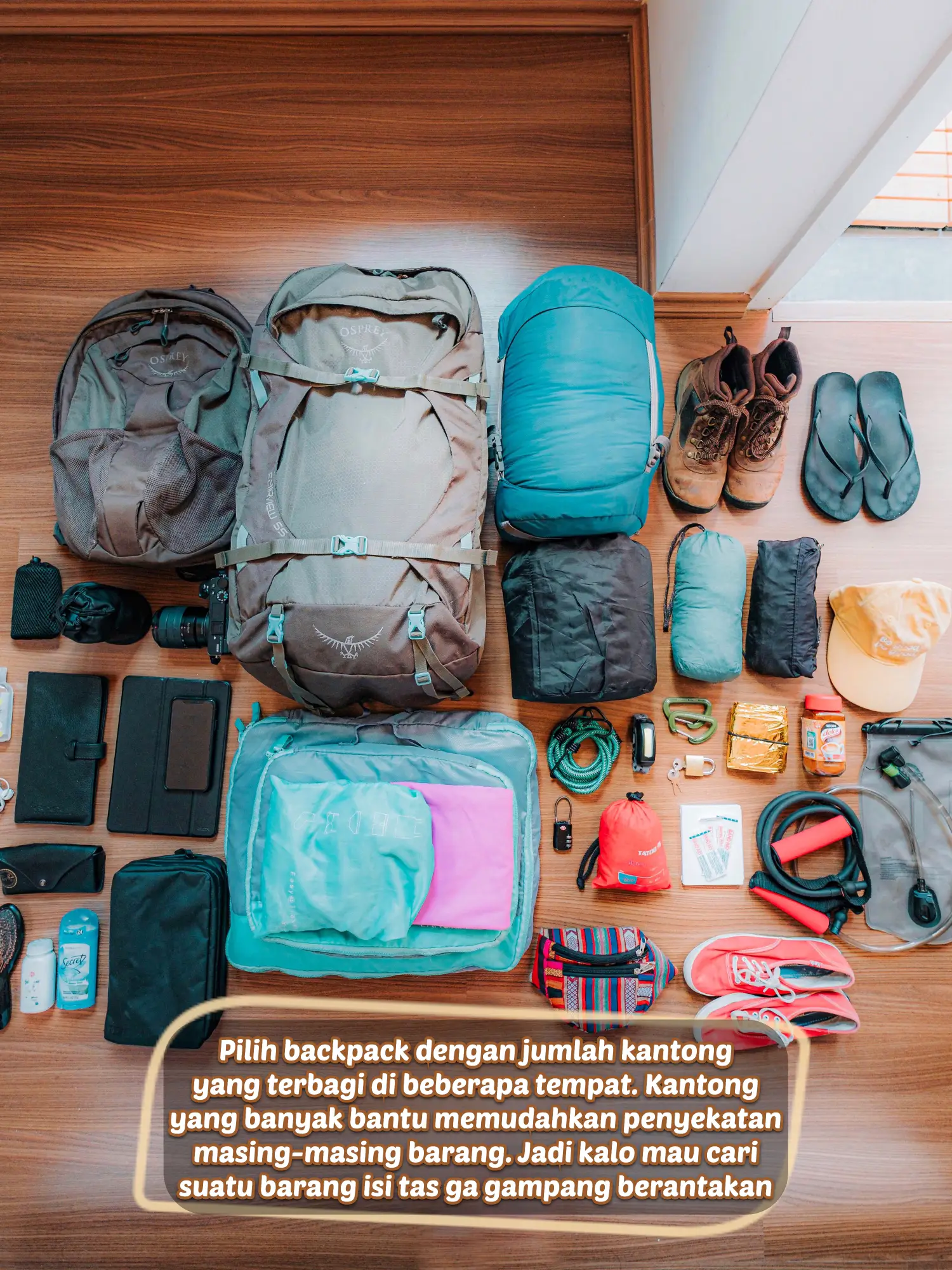 Pilih Backpack Yang Tepat Untuk Traveling Galeri diposting oleh rizmazara Lemon8