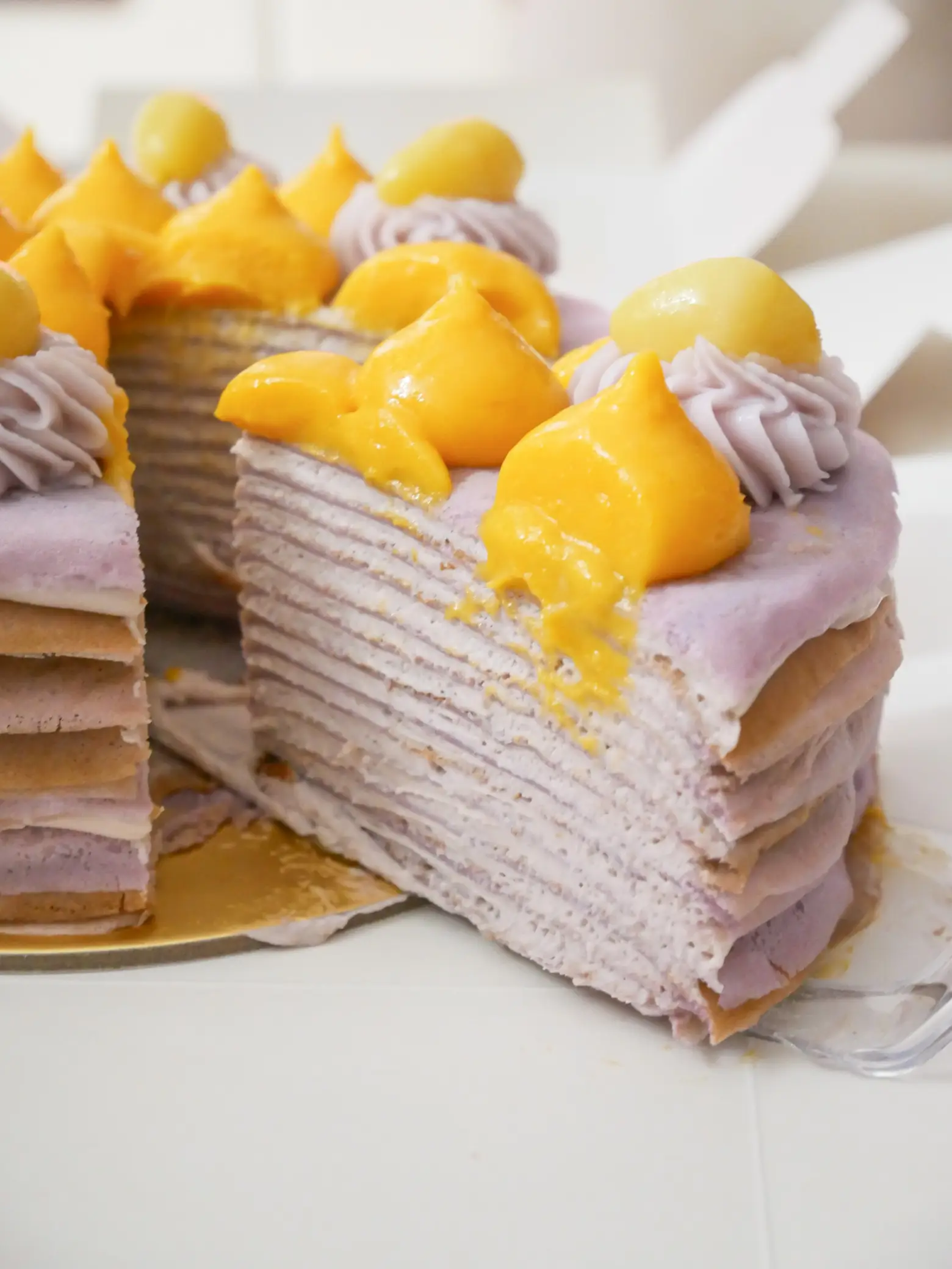 Orh Nee taro crepe cake 🤤🤤💜 | Gallery posted by yongxin ･ﾟ ˚ ⋆ | Lemon8