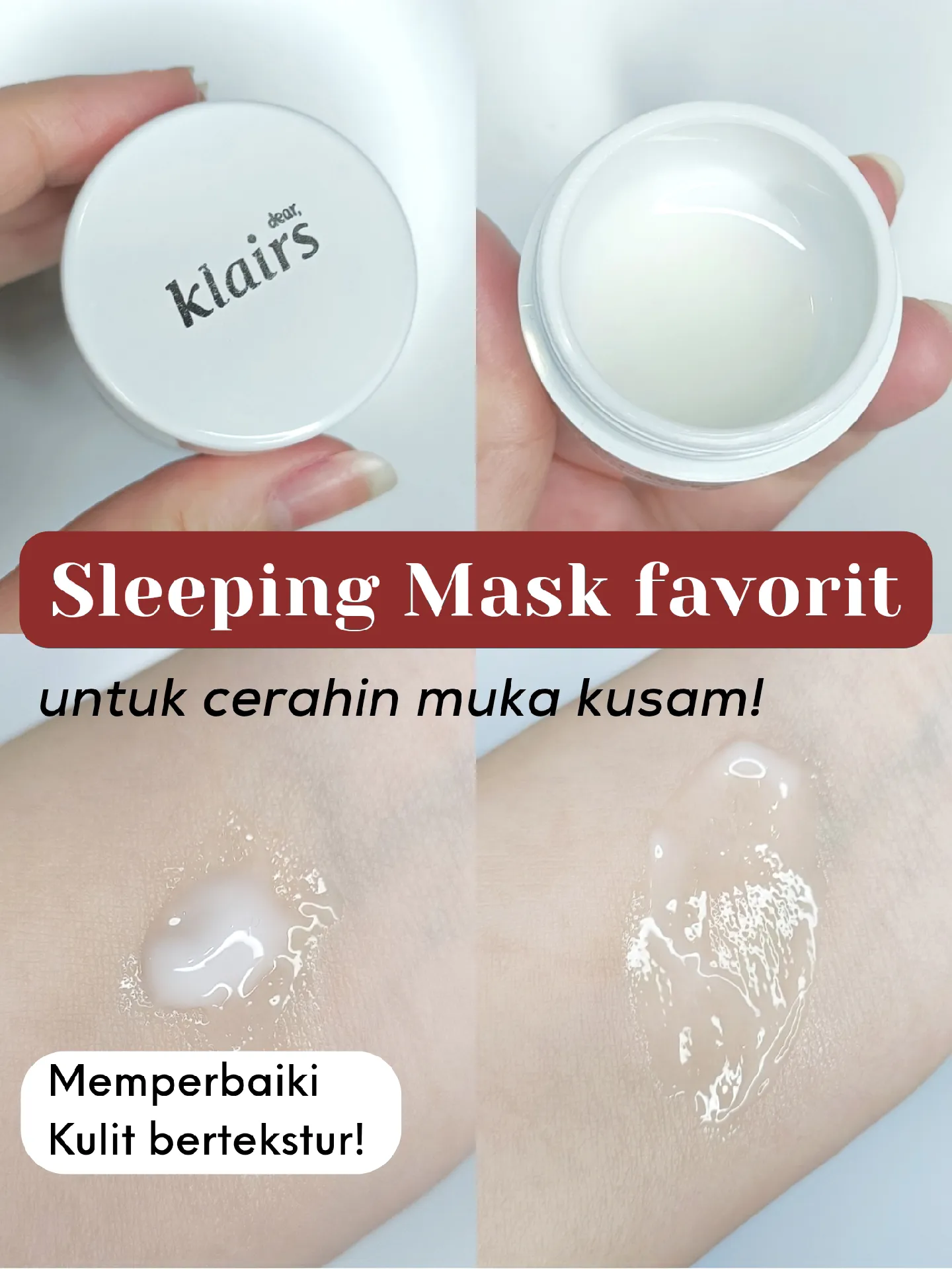 Sleeping Mask Tekstur Pudding? Auto Cerah! 🔥 Galeri diposting oleh