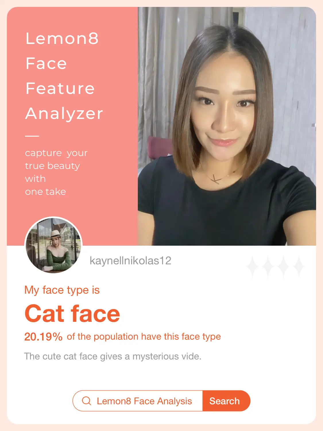 Face Analysis Report Carian Lemon8