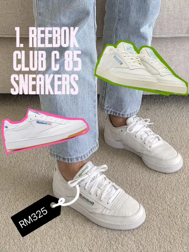 Reebok club store memt on feet