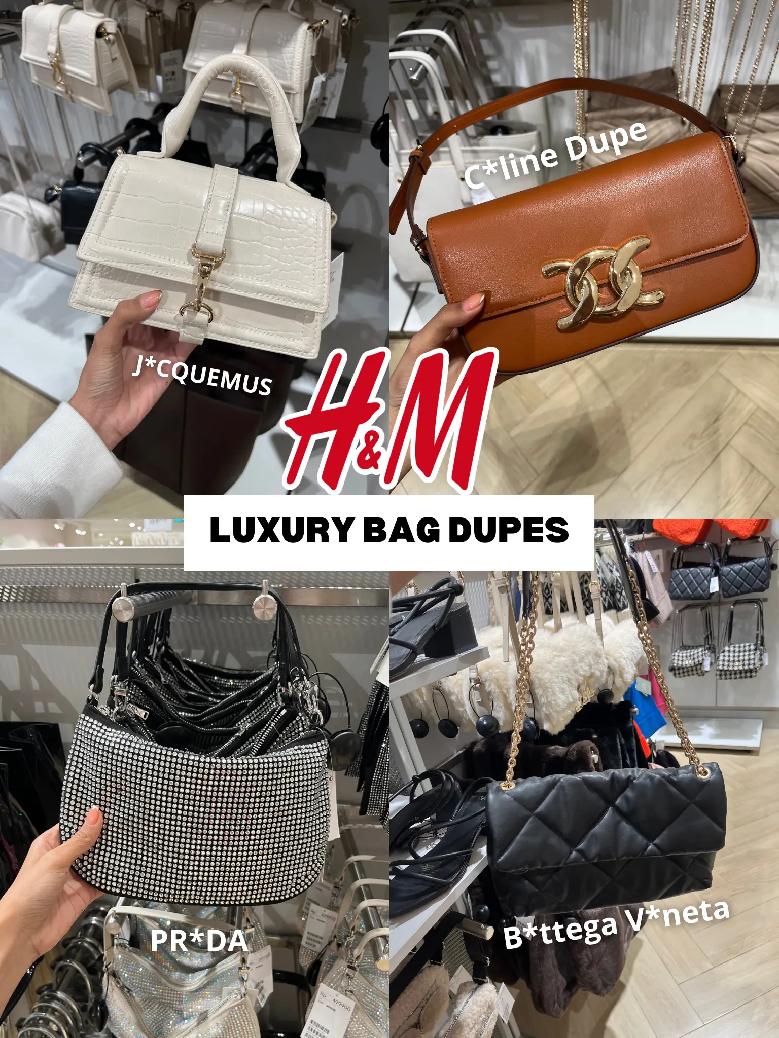 Luxury Bag Dupes H&M, Gallery posted by @raamlpppp