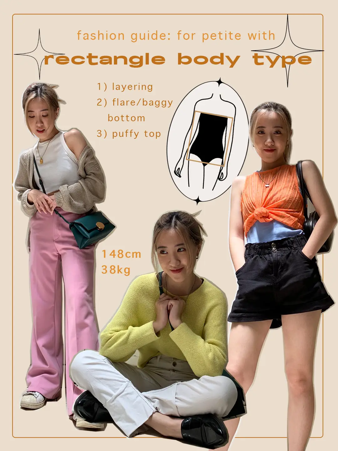 Tops guide for Petite Rectangle Shape - Petite Dressing