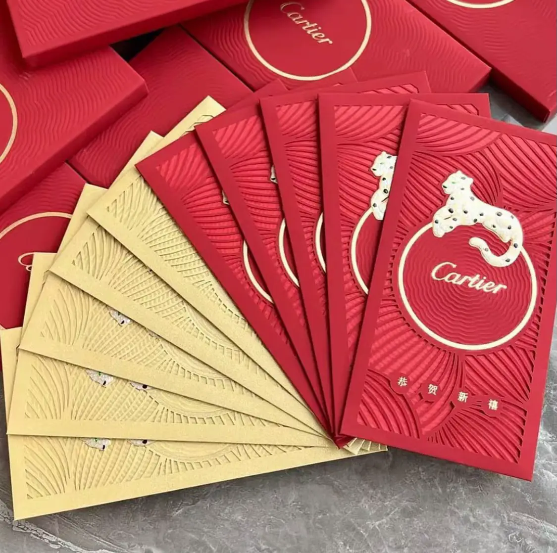 Cartier red packet ang pao Galeri disiarkan oleh