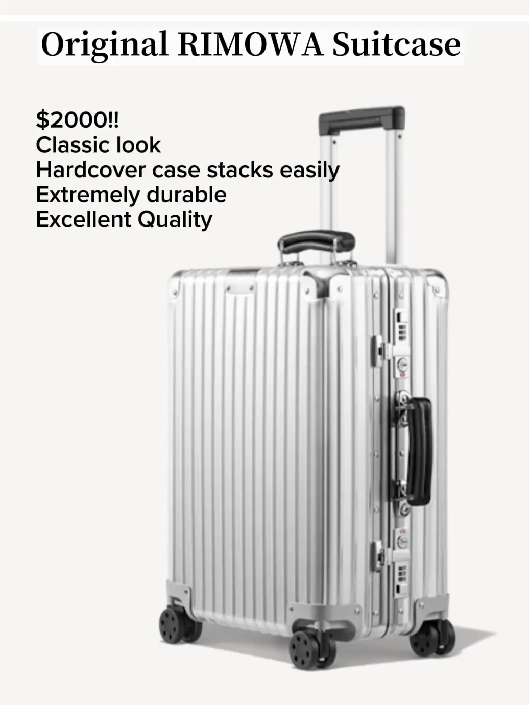RIMOWA Original Luggage! Is It Worth $6,000 ? Full Details and
