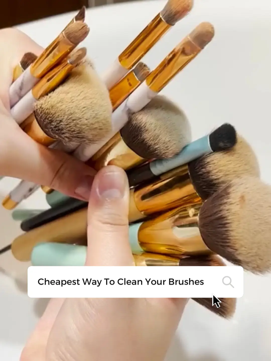 CHEAPEST WAY TO CLEAN MAKEUP BRUSHES! 