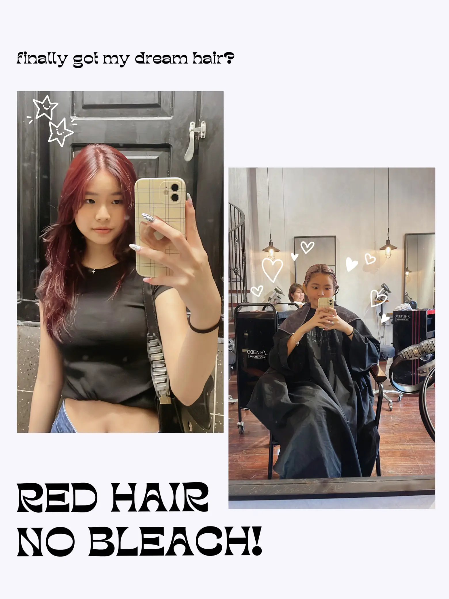 TIKTOK Dark cherry red HAIR DYE 💅🏼