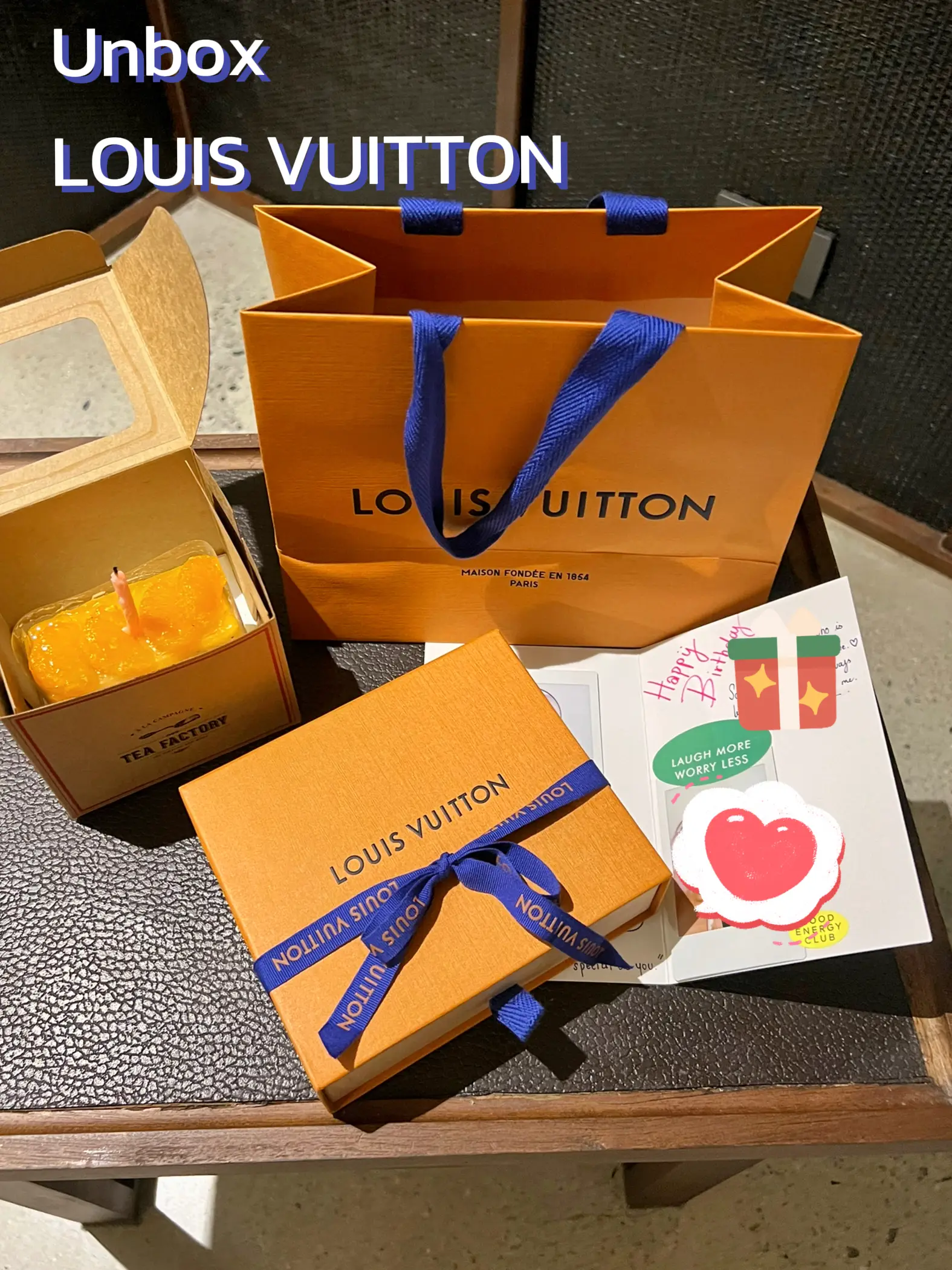 orange lv gift box