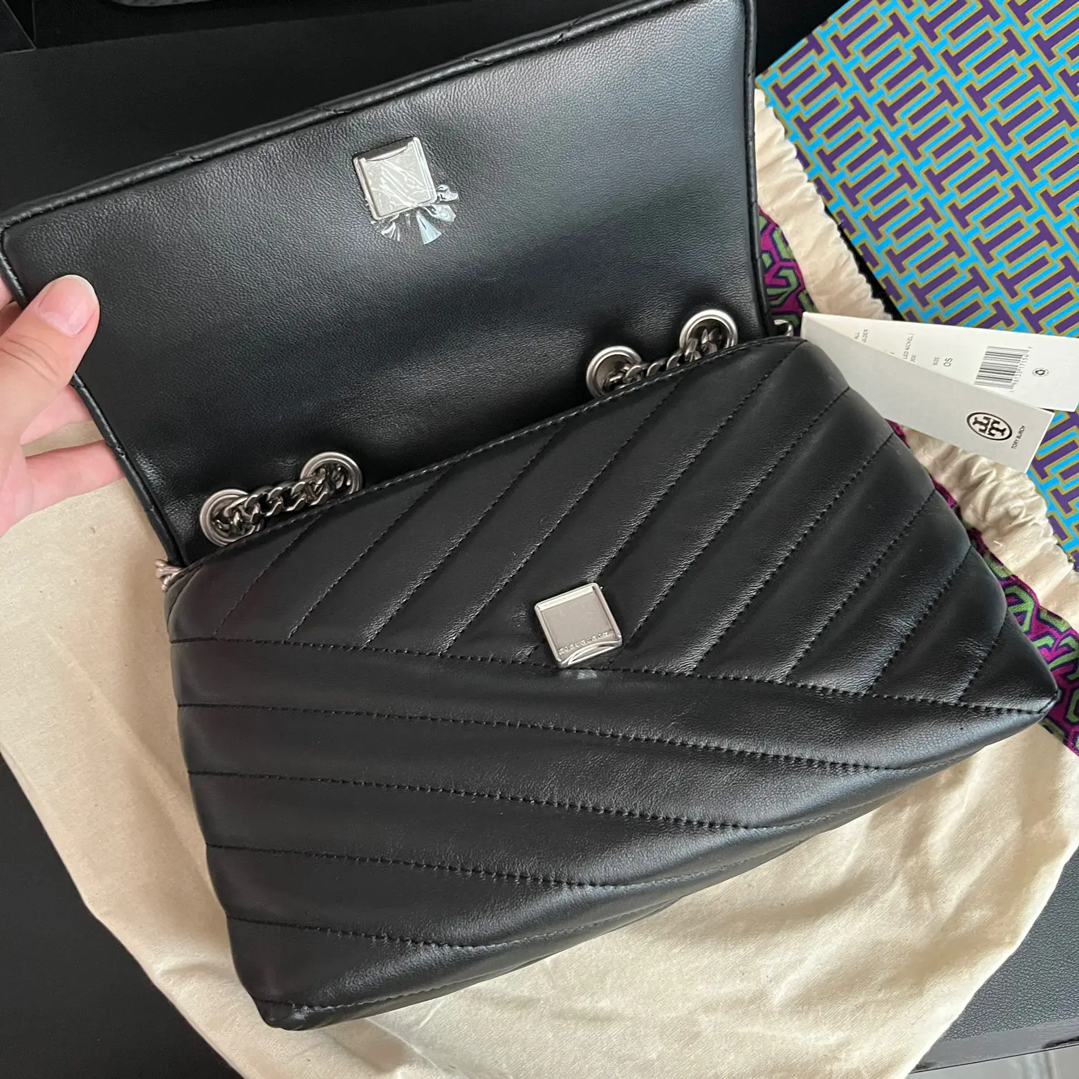 Tory Burch Kira Chevron Mini Bag Unboxing and First Impressions 