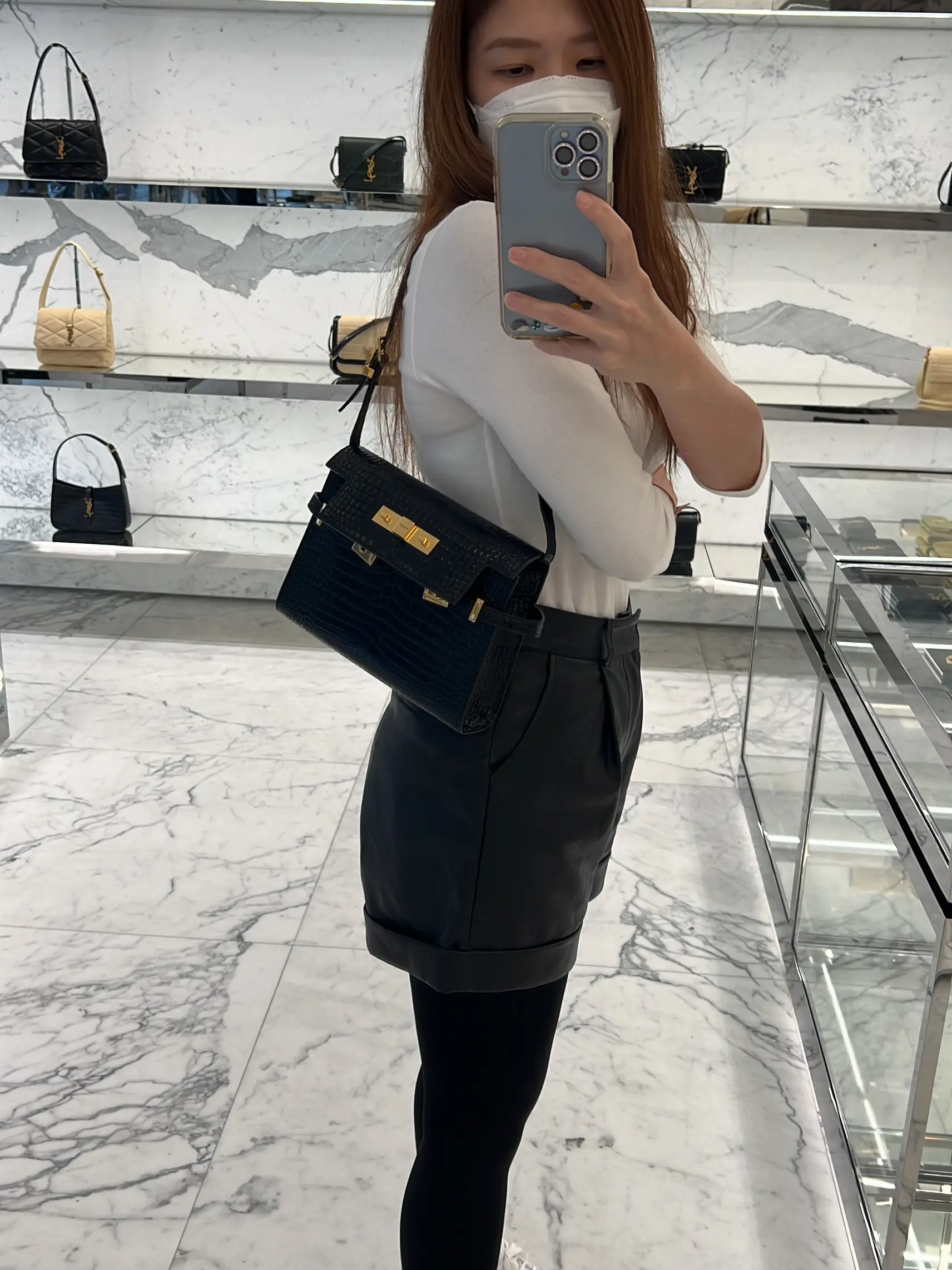 NO F*AKE BAGS ALLOWED 🚫 #luxury #handbag #monaco #saintlaurent