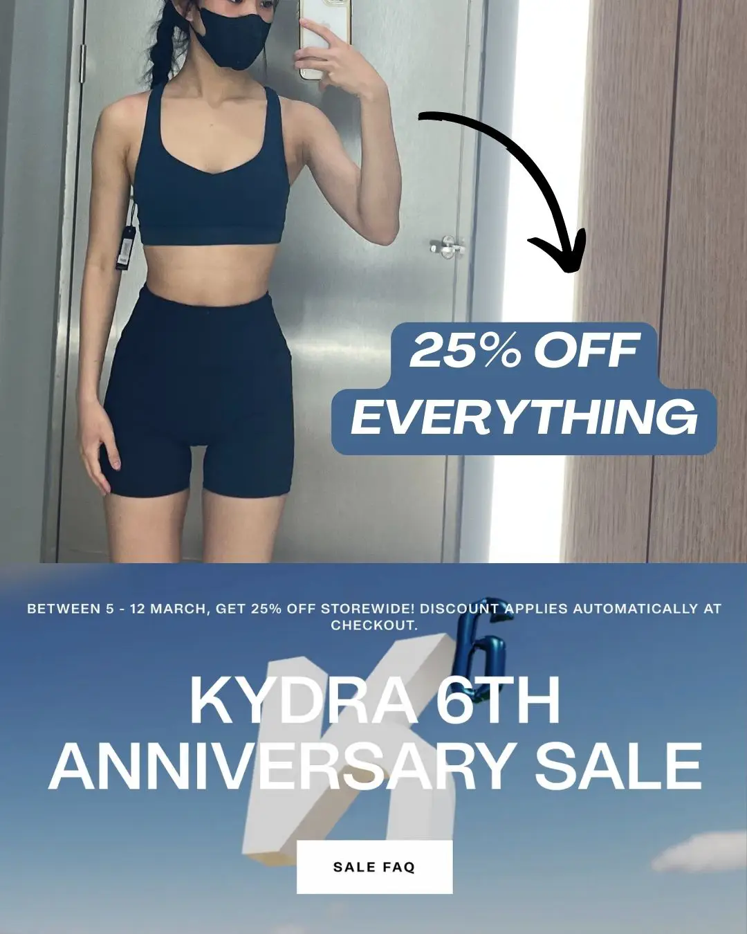 gym girls.. RUN to KYDRA for 25% off everything! 😭
