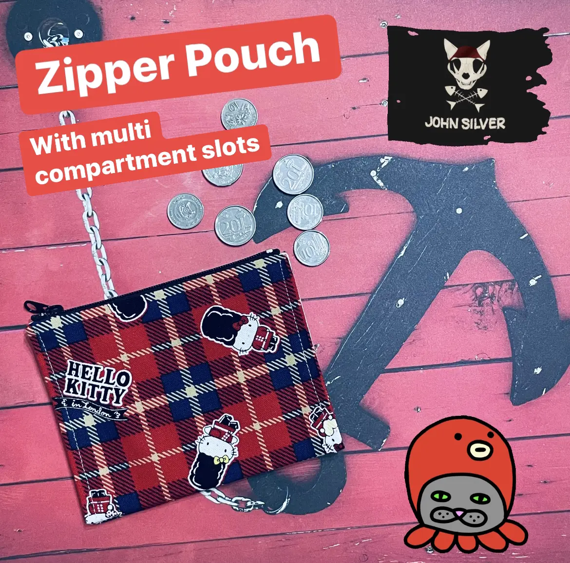 Multiple discount zipper pouch