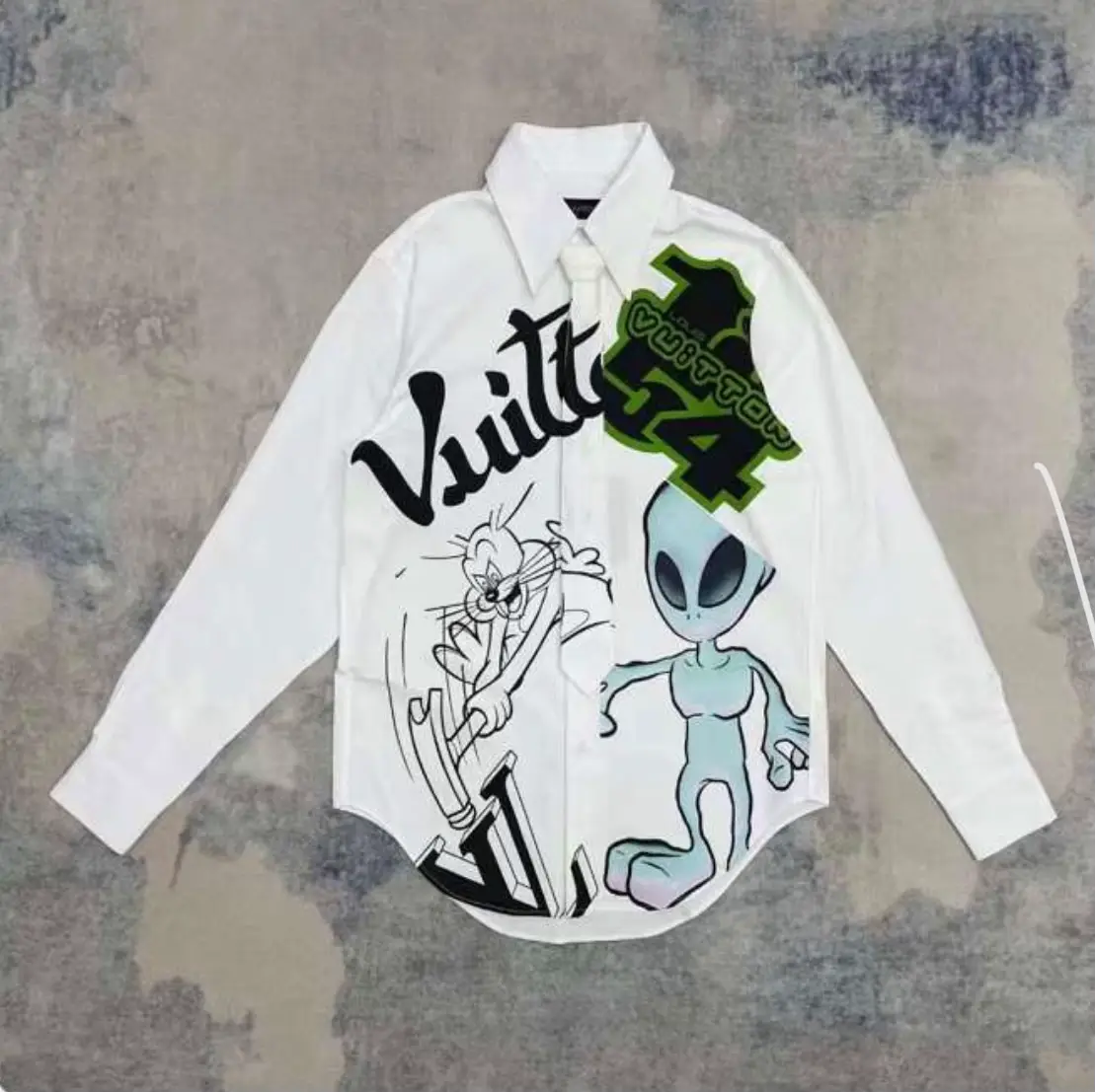 Louis Vuitton Micro Monogram Jacquard Blouse in White — UFO No More