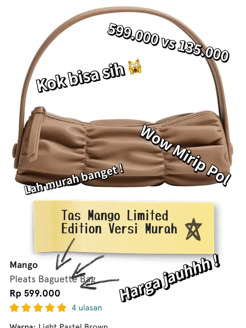 Baguette tas online mango