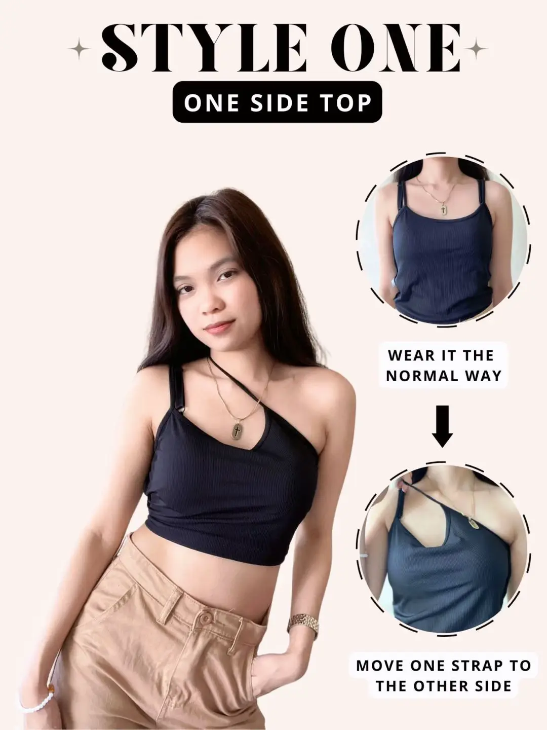 Wearing a one shoulder top or dress & need to hide your bra strap?!🙌