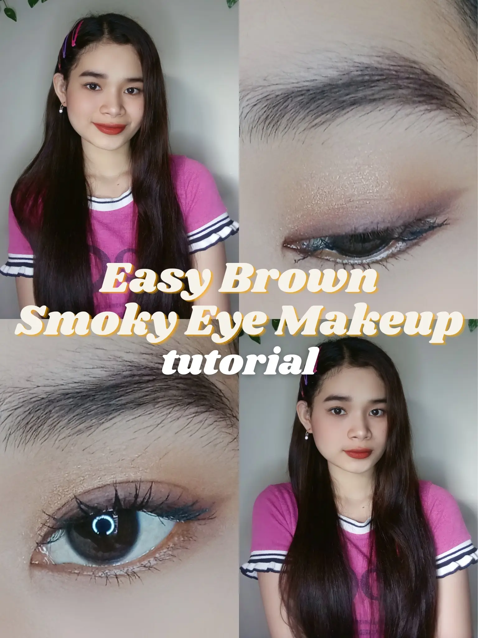Easy Brown Smoky Eye Makeup Tutorial