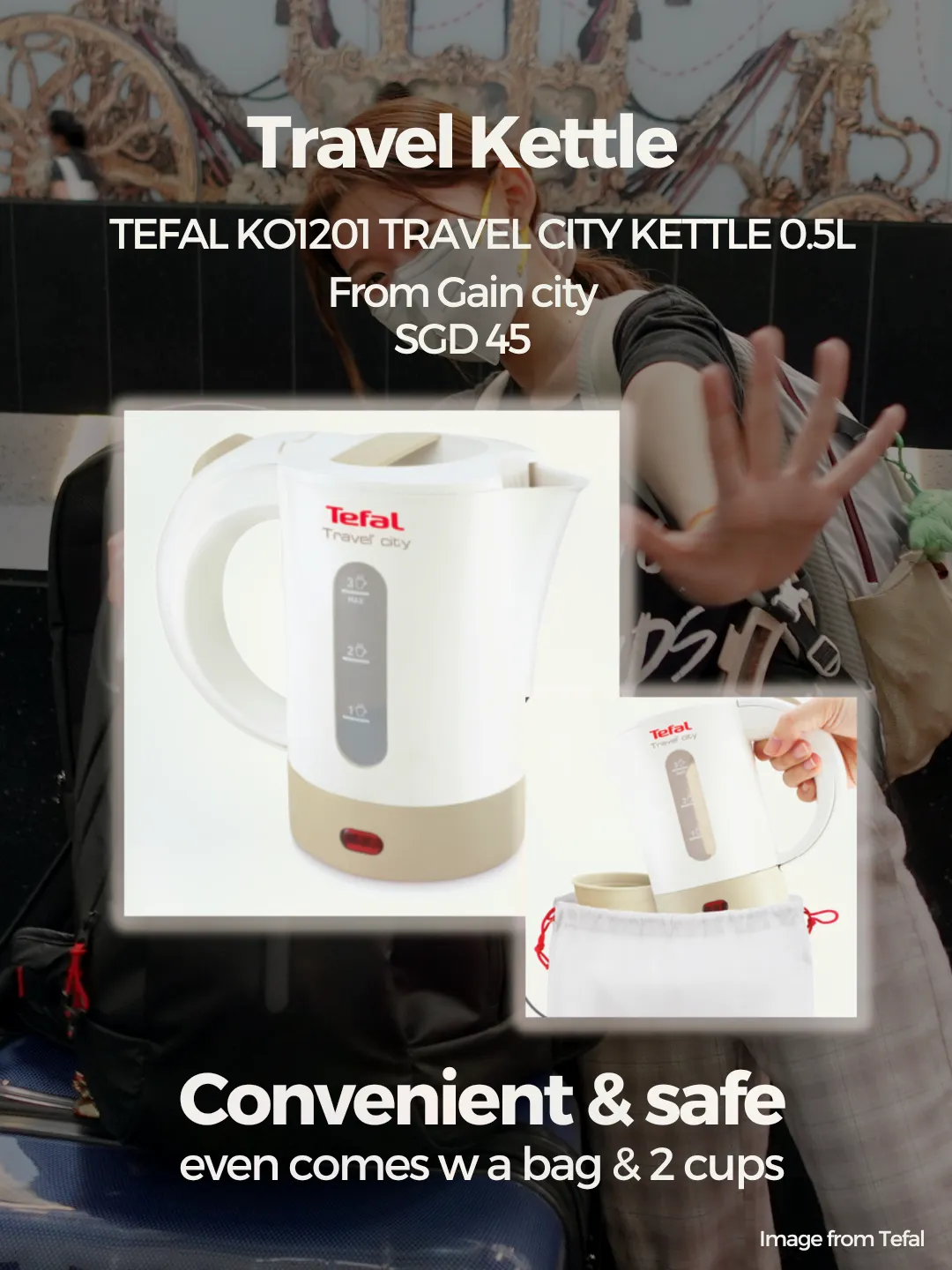 Tefal best sale travel kettle