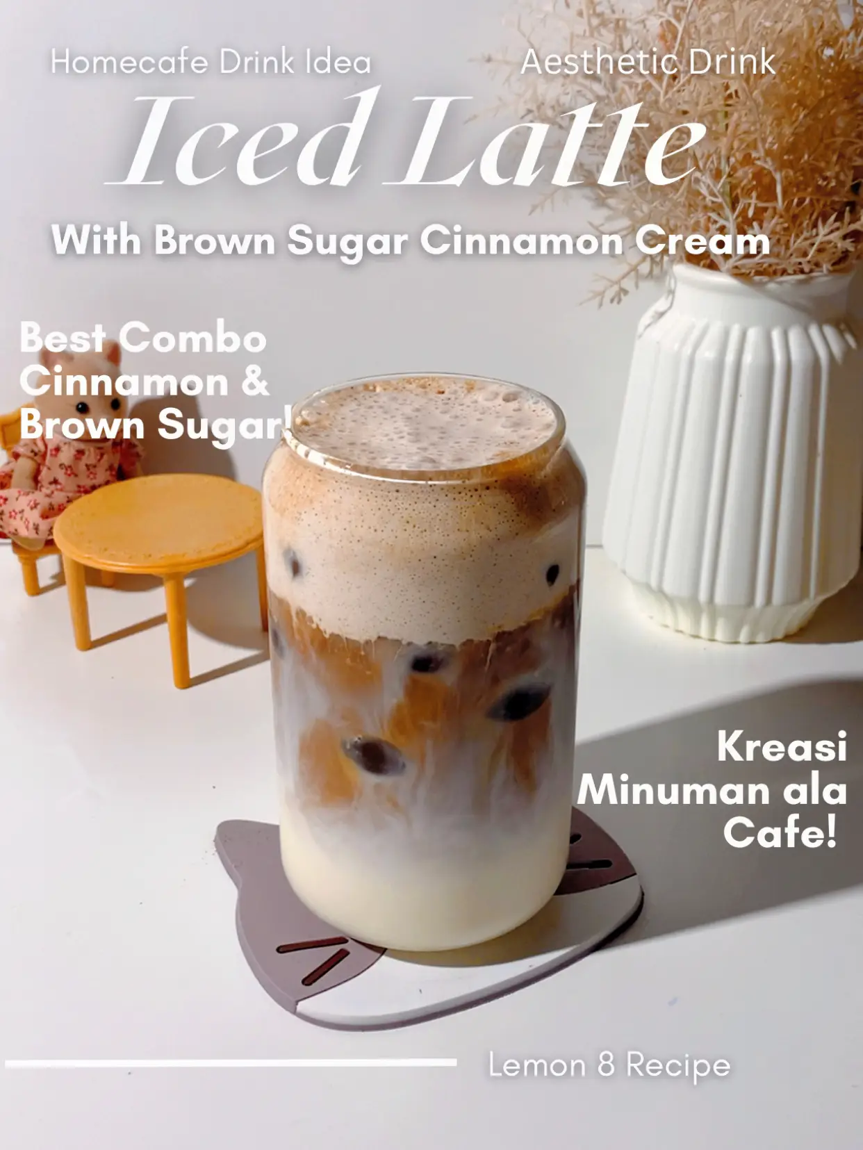 Resep Iced Latte With Brown Sugar Cold Foam🤎, Video published by Mia