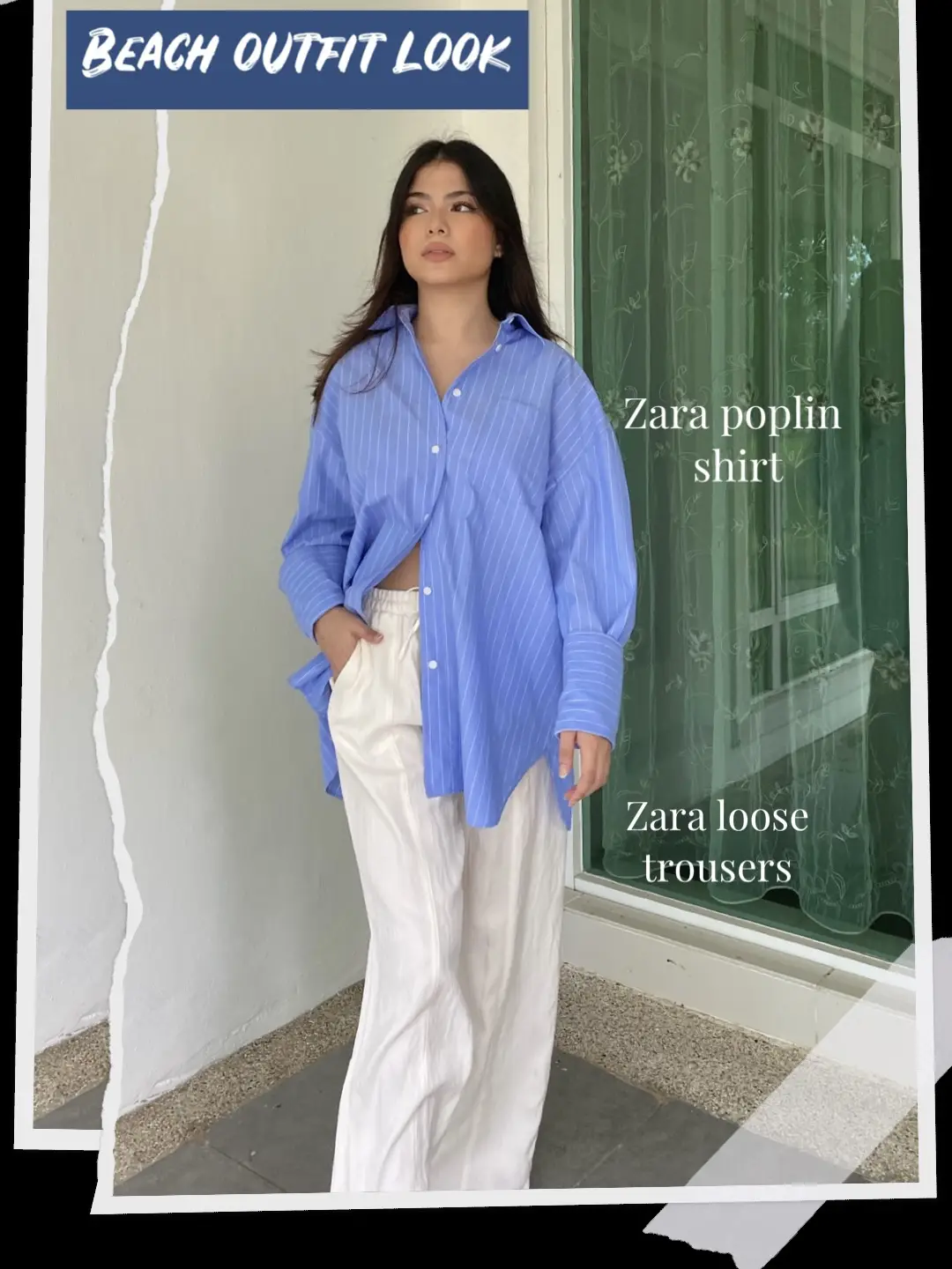 ZARA POPLIN SHIRT LOOKBOOK | Galeri disiarkan oleh Faznadia | Lemon8