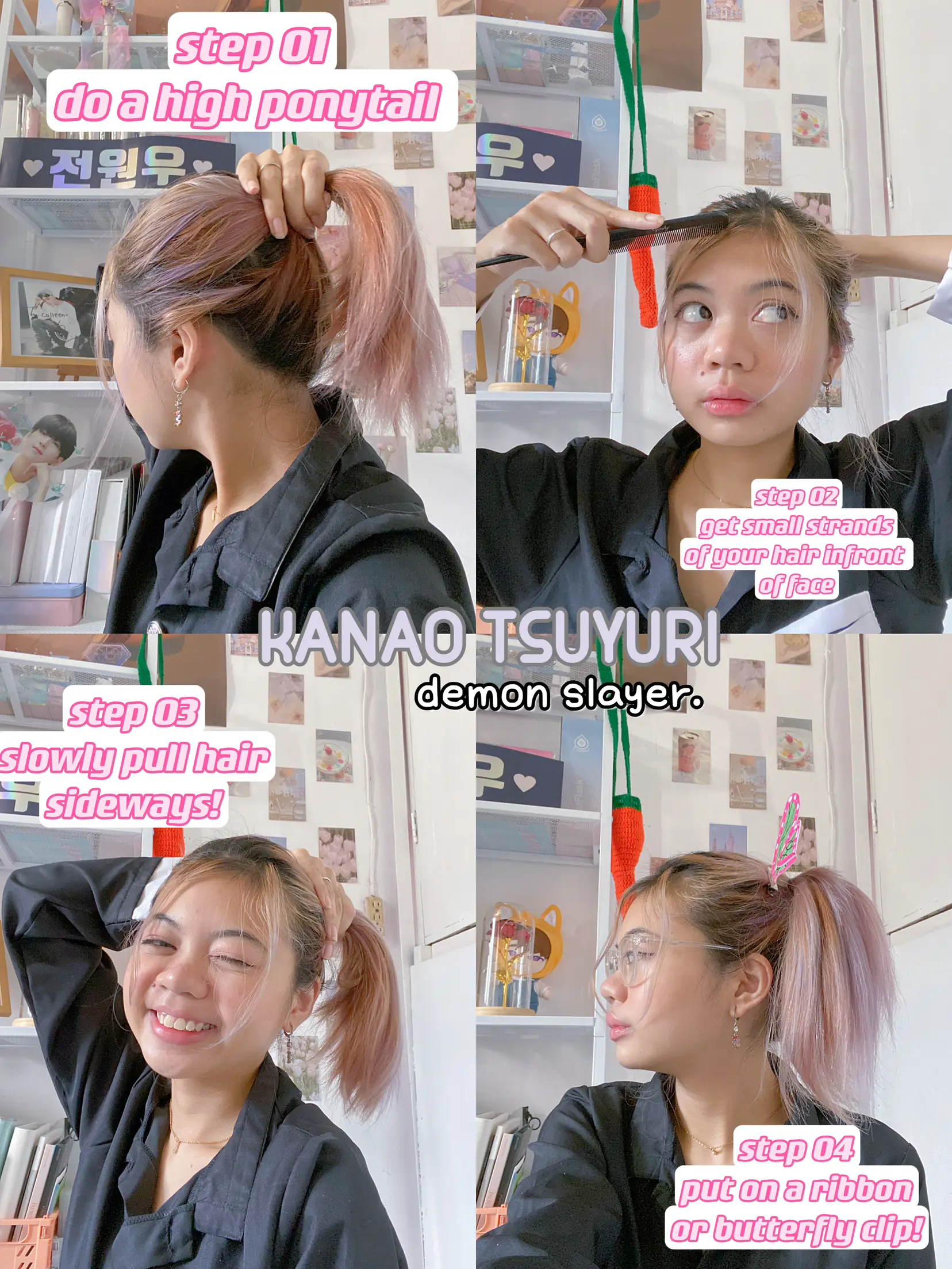 6 CUTE & EASY anime inspired hairstyles 🌸🌿 your name, utena
