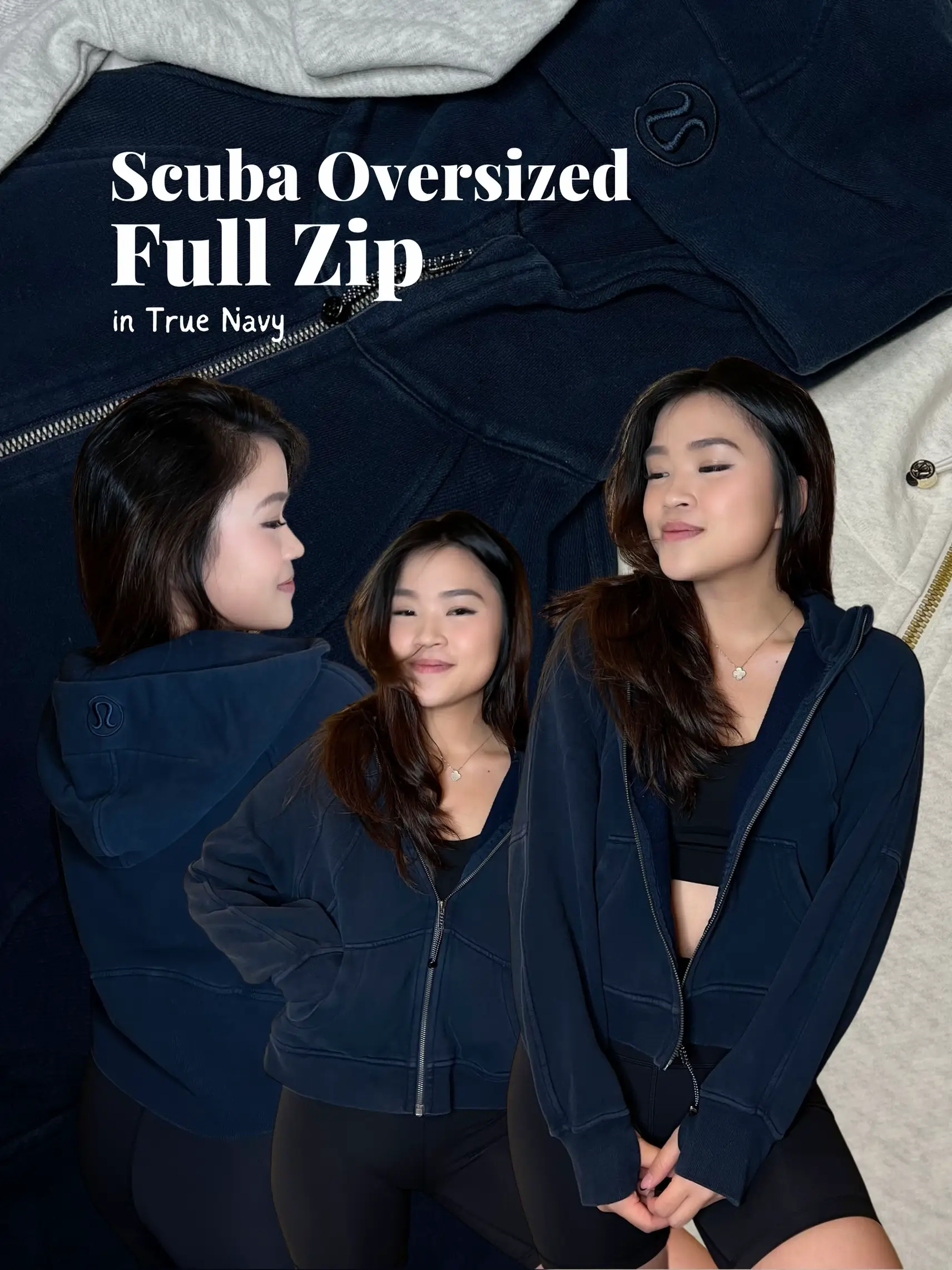 Fit Review Friday! Scuba Oversized 1/2 Zip Hoodie & Hooded Define Jacket  Nulu Diamond Dye
