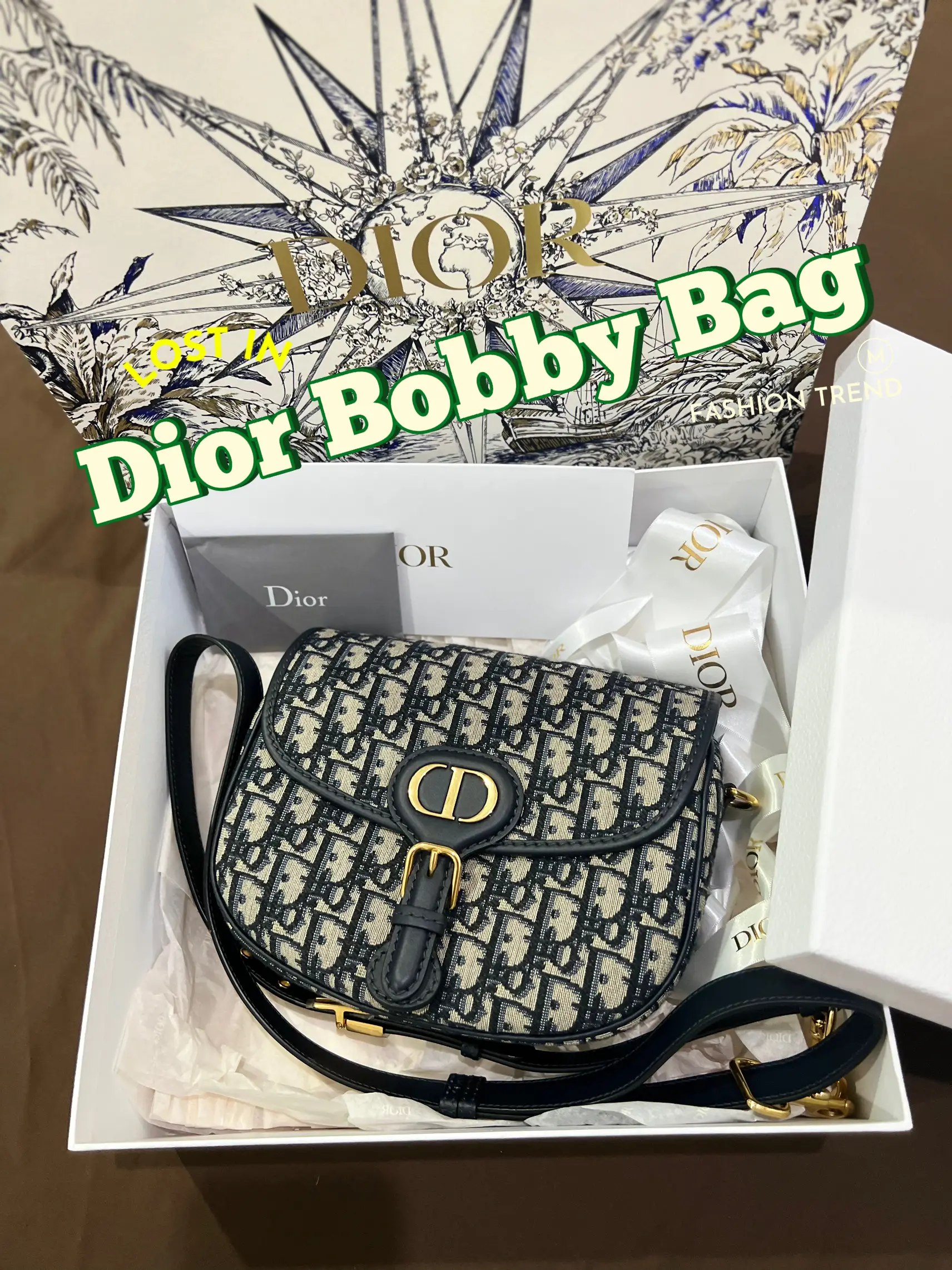 Unboxing] Dior Bobby Bag - Blue Dior Oblique Jacquard 