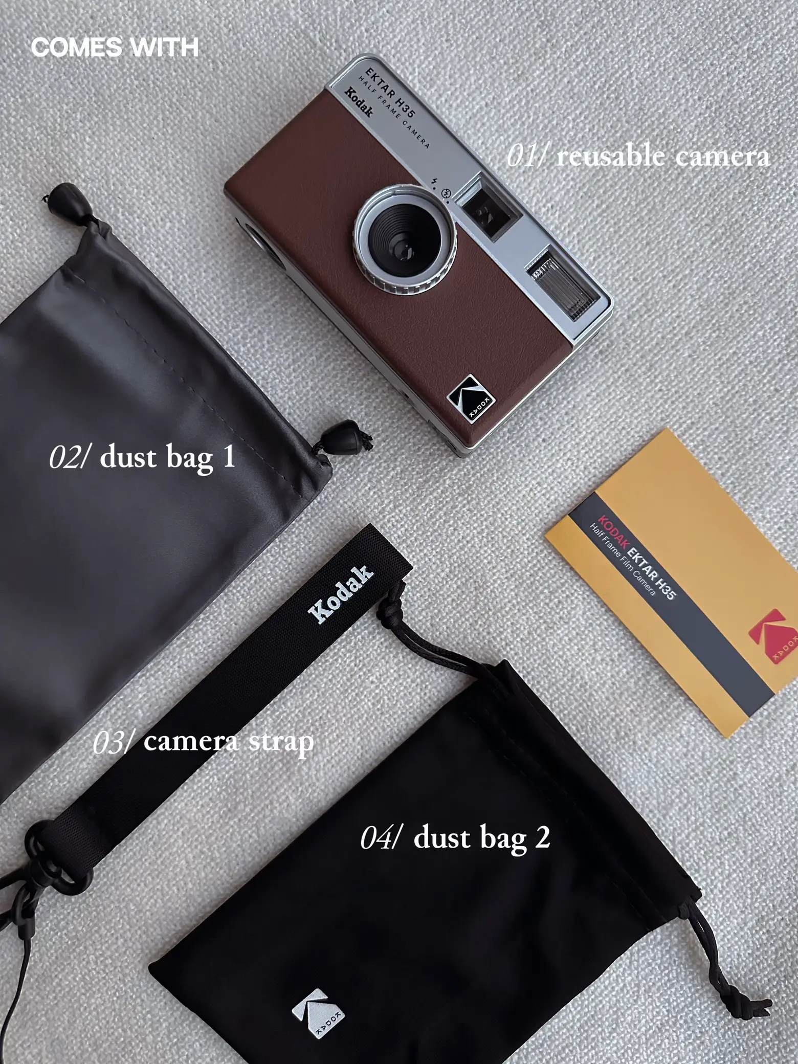 Hard Carrying Case for KODAK EKTAR H35 Half Frame Film Camera(Case