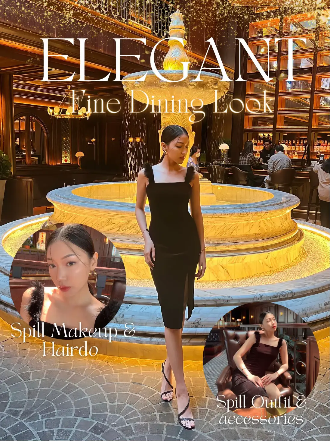 ELEGANT FINE DINING LOOK YOU SHOULD TRY!🖤 [SPILL] | Gallery posted by  Charmine🤍 | Lemon8