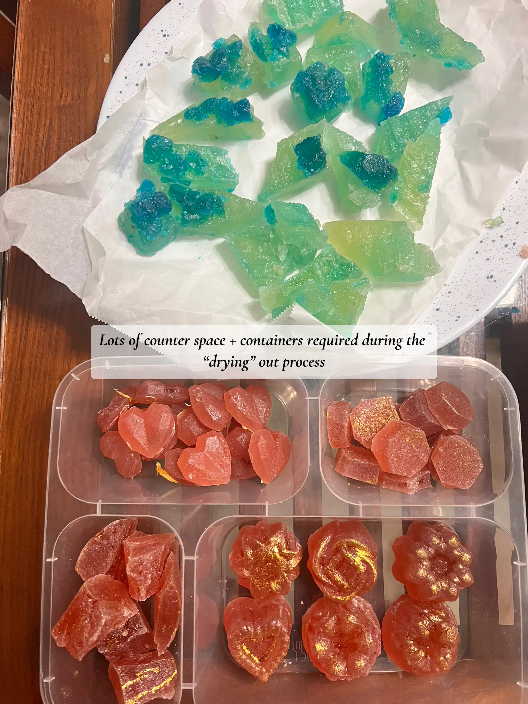 Kohakutou (Japanese crystal candy) Recipe - flavored with Juice