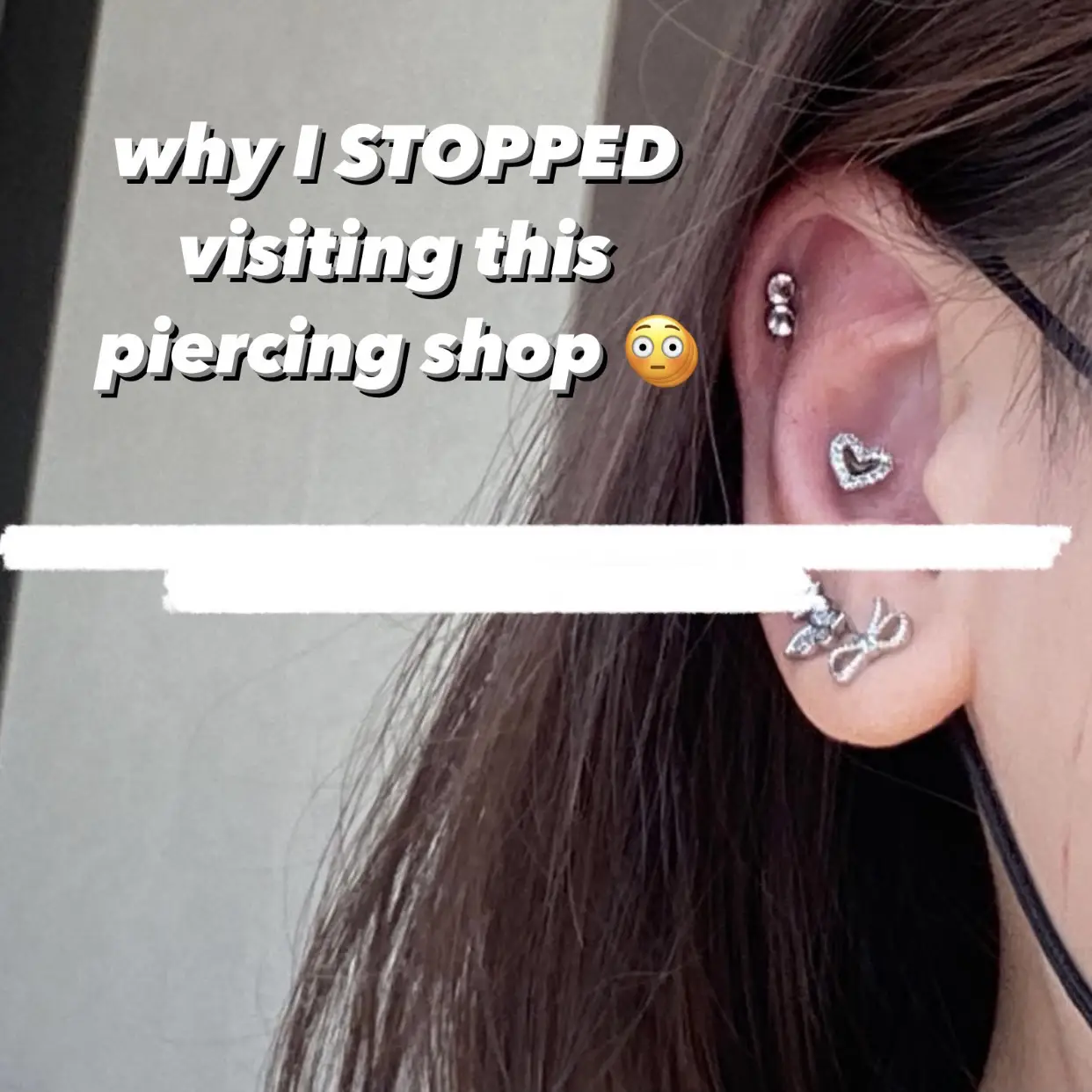 Week old conch piercing has dried blood that hasn't come off with ss spray  and water in the shower. When should I be concerned? : r/piercing