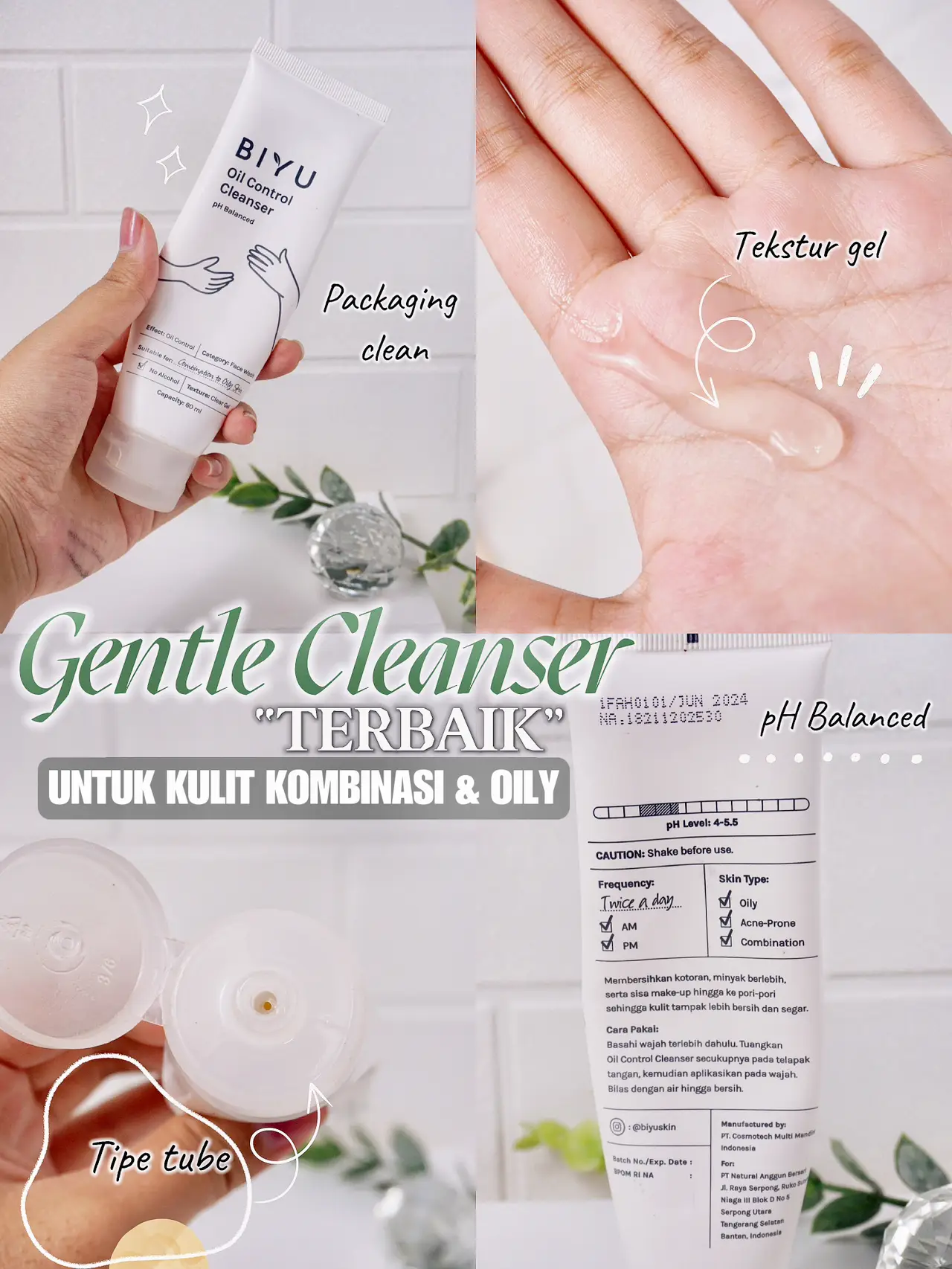 Gentle Cleanser terbaik untuk Oily Skin 🖤 Galeri diposting oleh