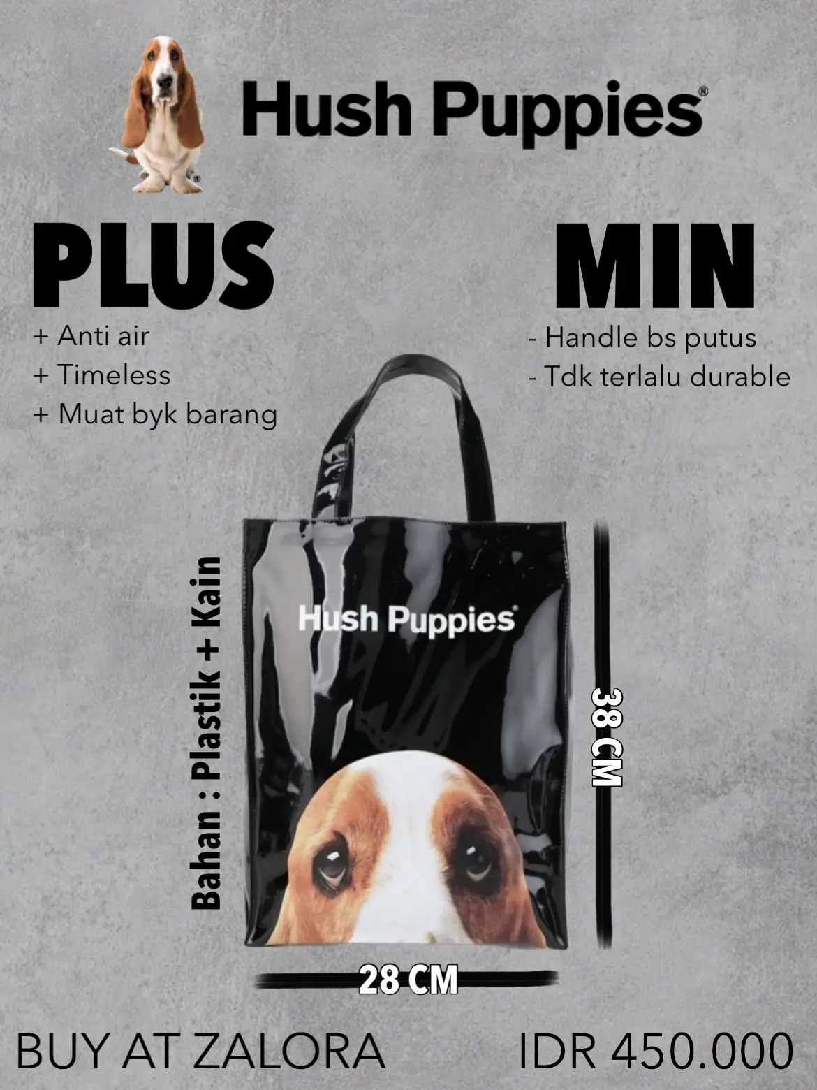 Hush Puppies Tote Bag Review Galeri diposting oleh Karina Y