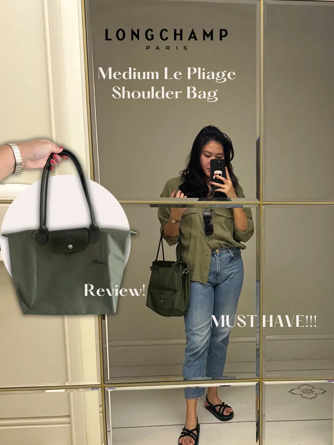 Review Longchamp Le Pliage Pouch with Handle✨, Gallery posted by Marsya  Ainun🕊