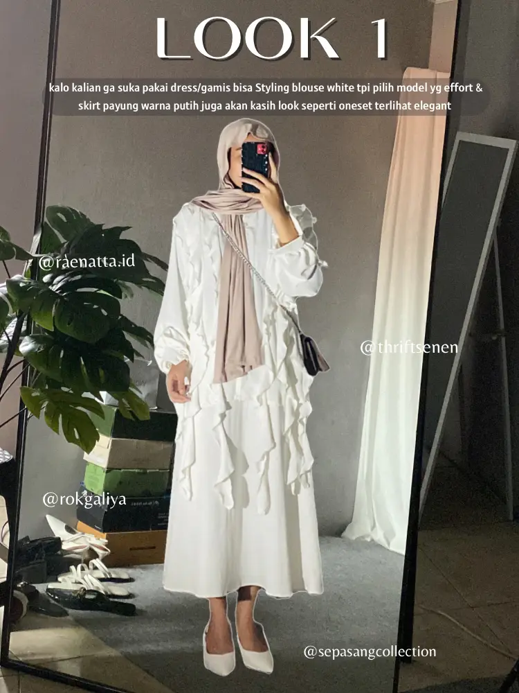 WHITE OUTFIT IDEAS FOR HARI RAYA 2023! | Selayayayaが投稿した