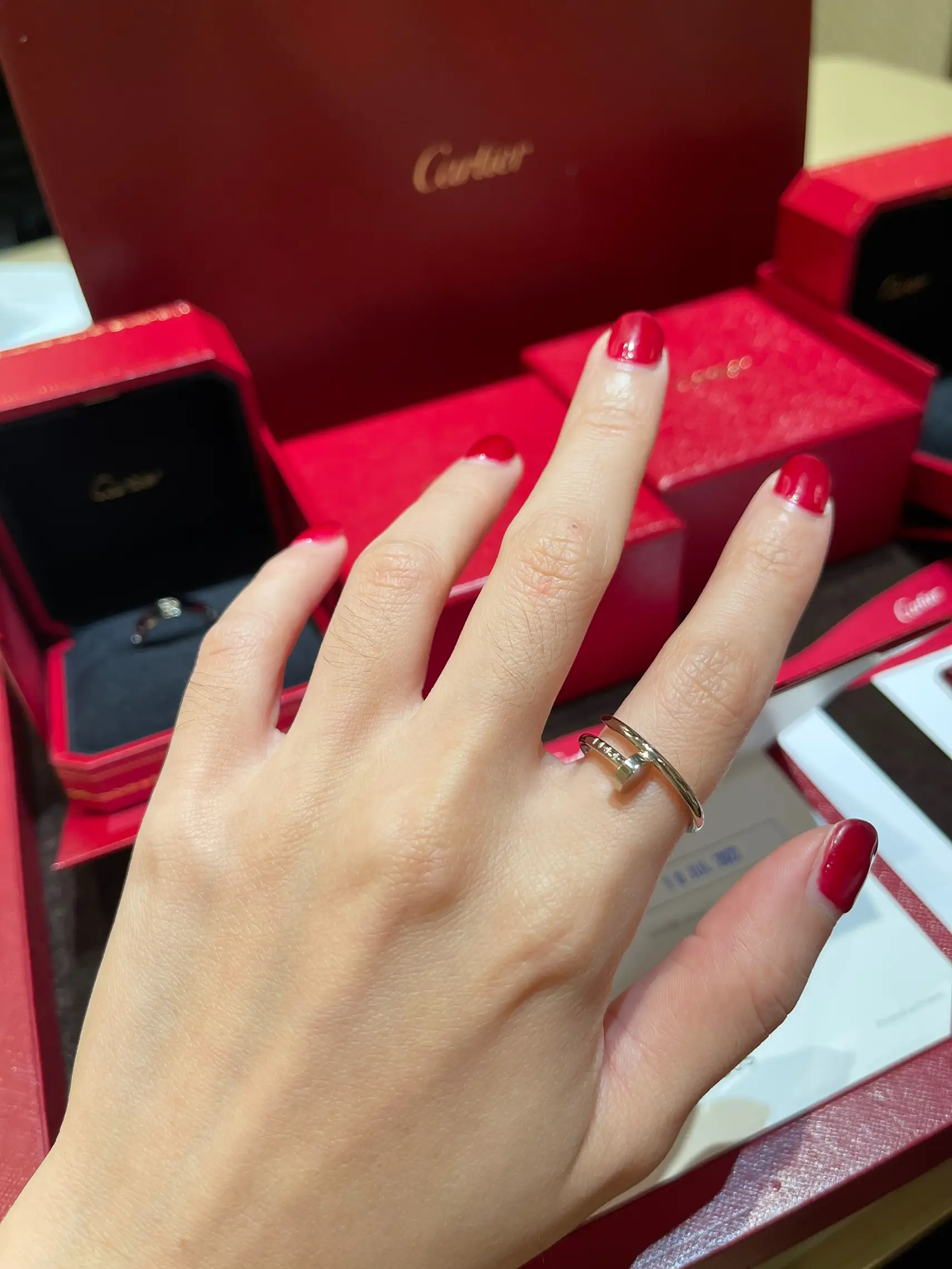 Cartier thin nail discount ring