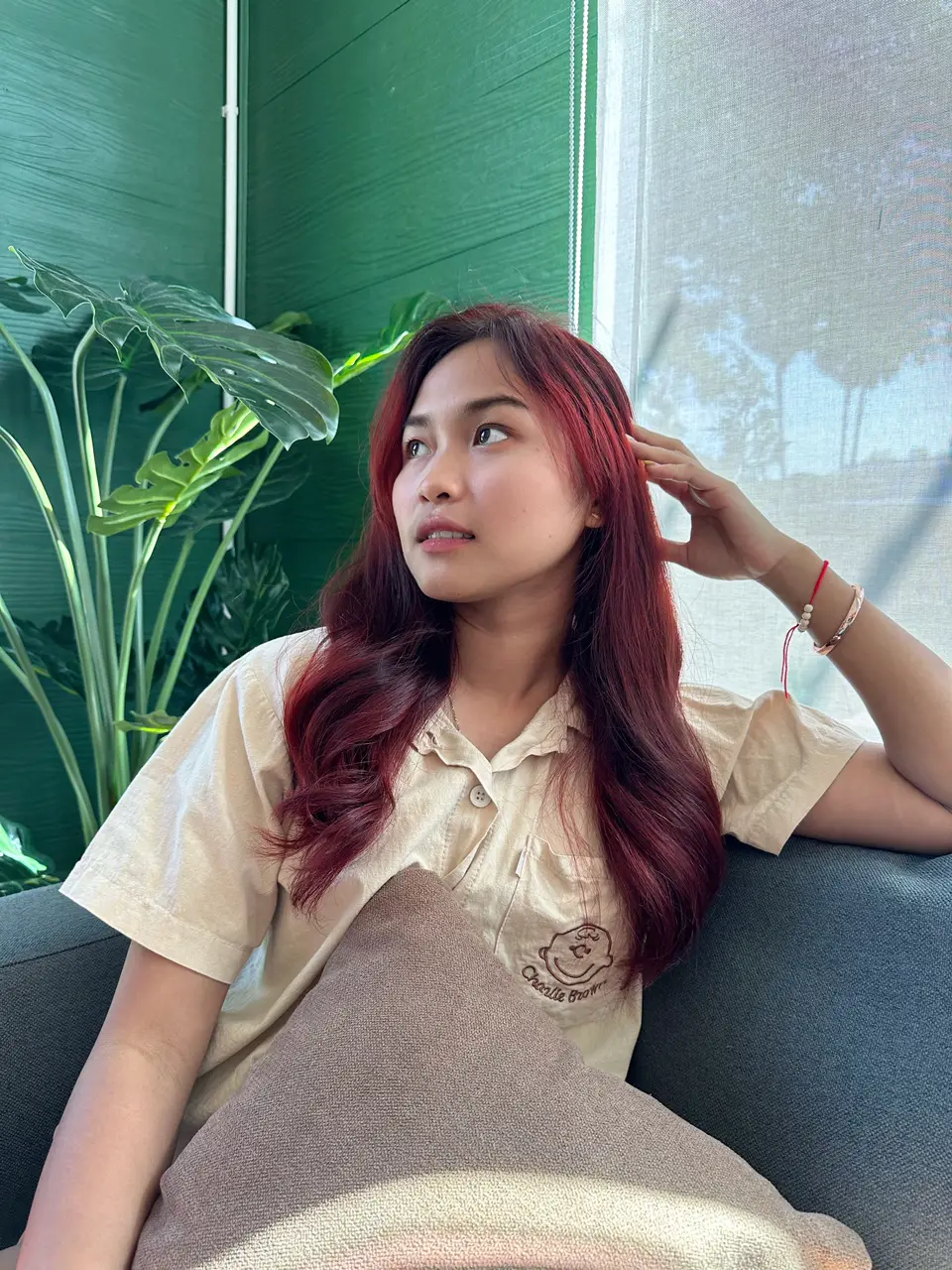 TIKTOK Dark cherry red HAIR DYE 💅🏼