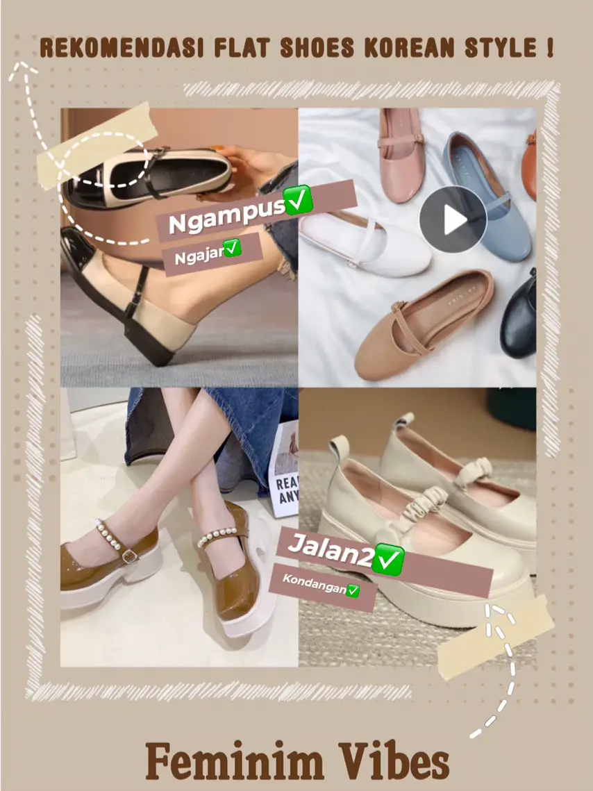 Flat shoes best sale korean style