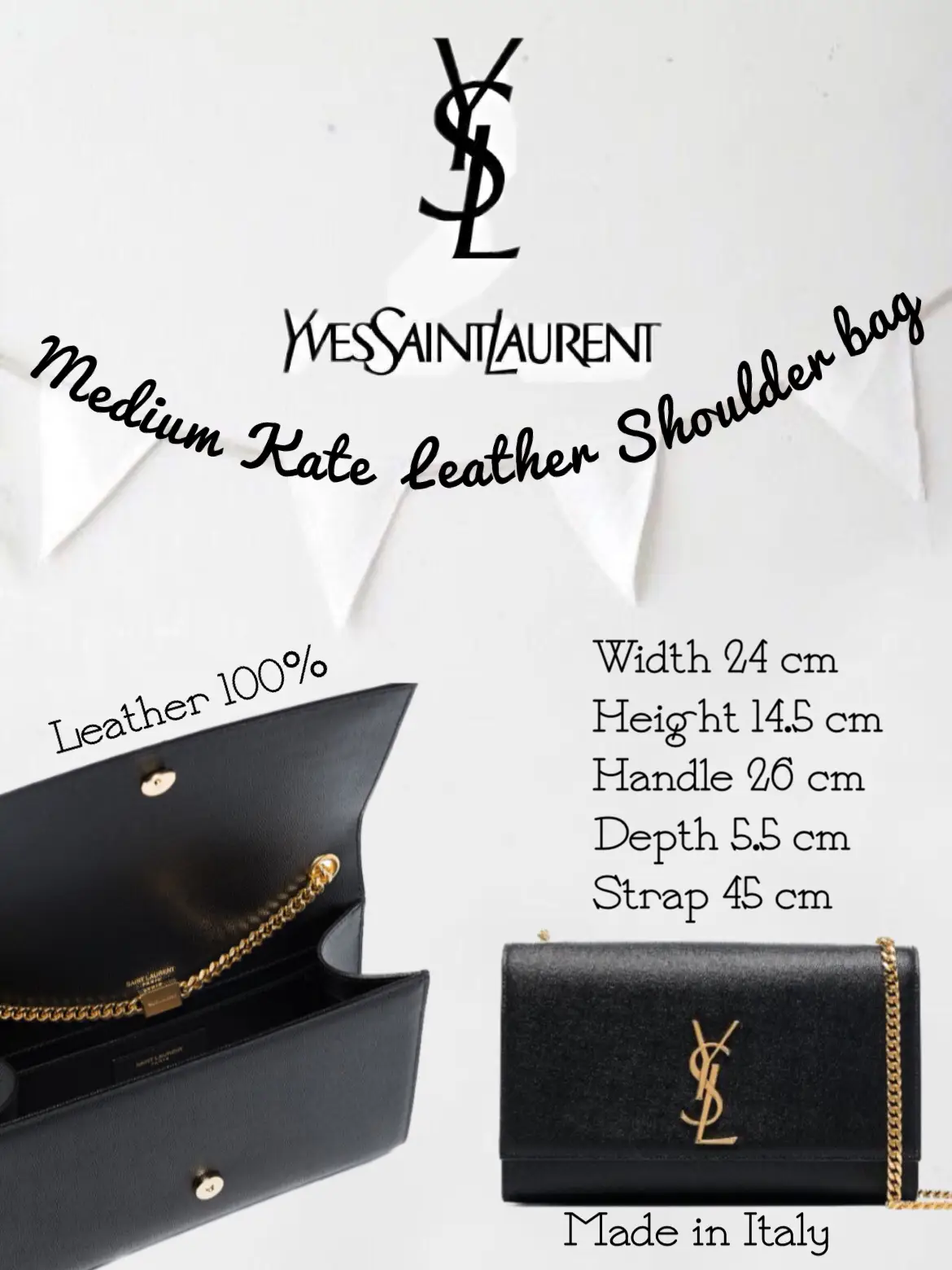 YSL KATE MEDIUM ONE YEAR REVIEW, What Fits and Mod Shots. Is this one worth  buying in 2023? 